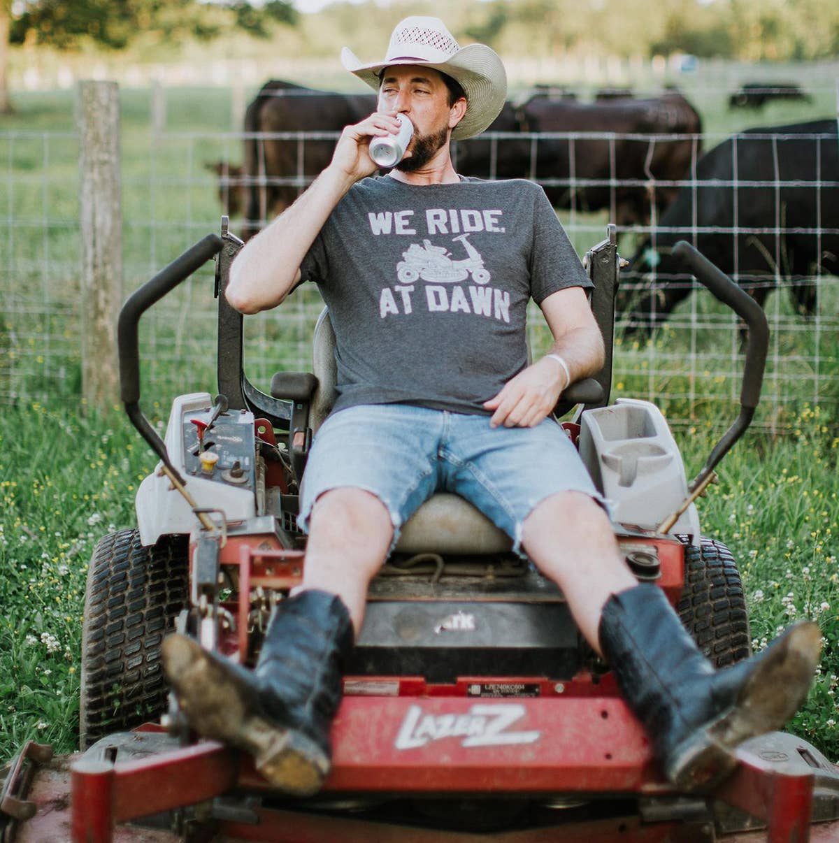 We Ride at Dawn Men's Shirt, Father's Day Tee, Funny Tee: 2X-Large - Storm and Sky Shoppe