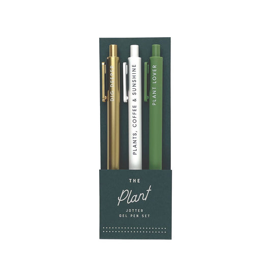 Plant Parent gel pen set included in the Book and Desk Gift Set