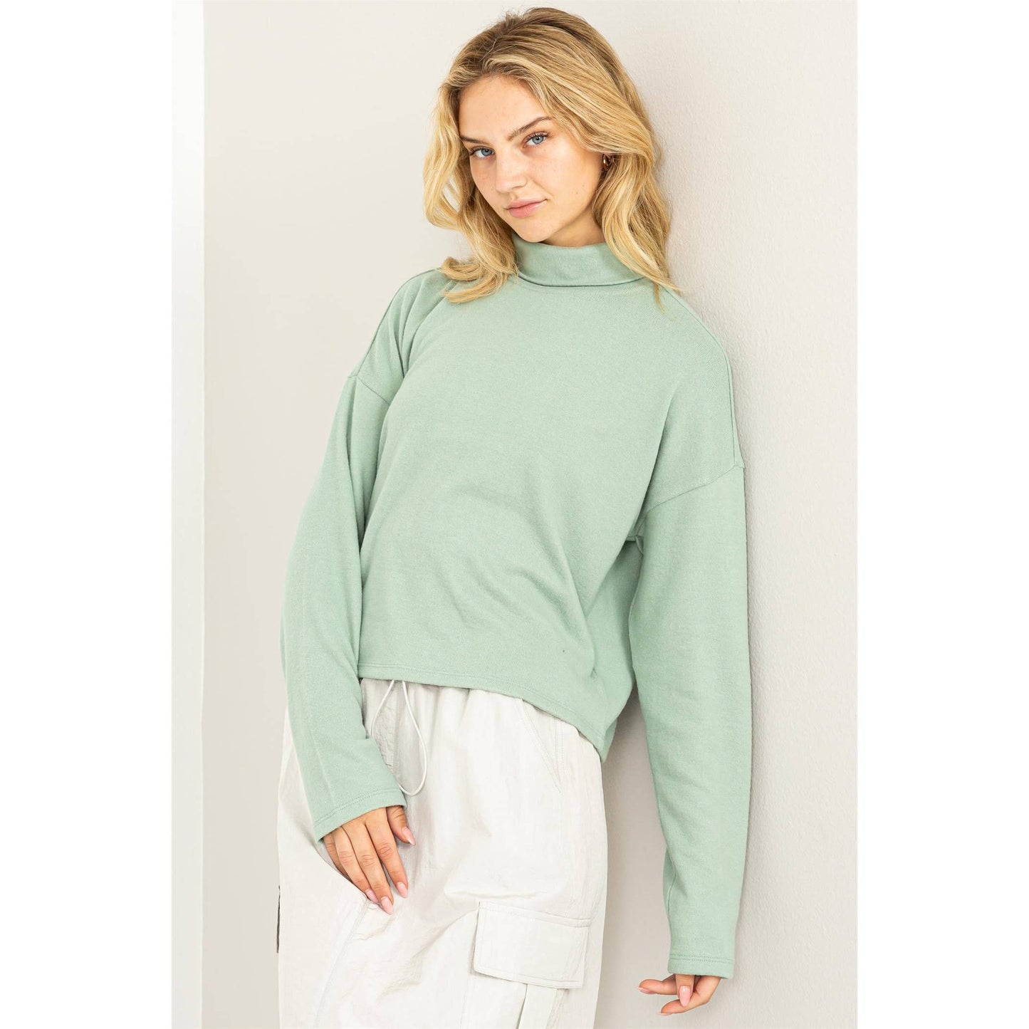Drop Shoulders Turtleneck - Storm and Sky Shoppe