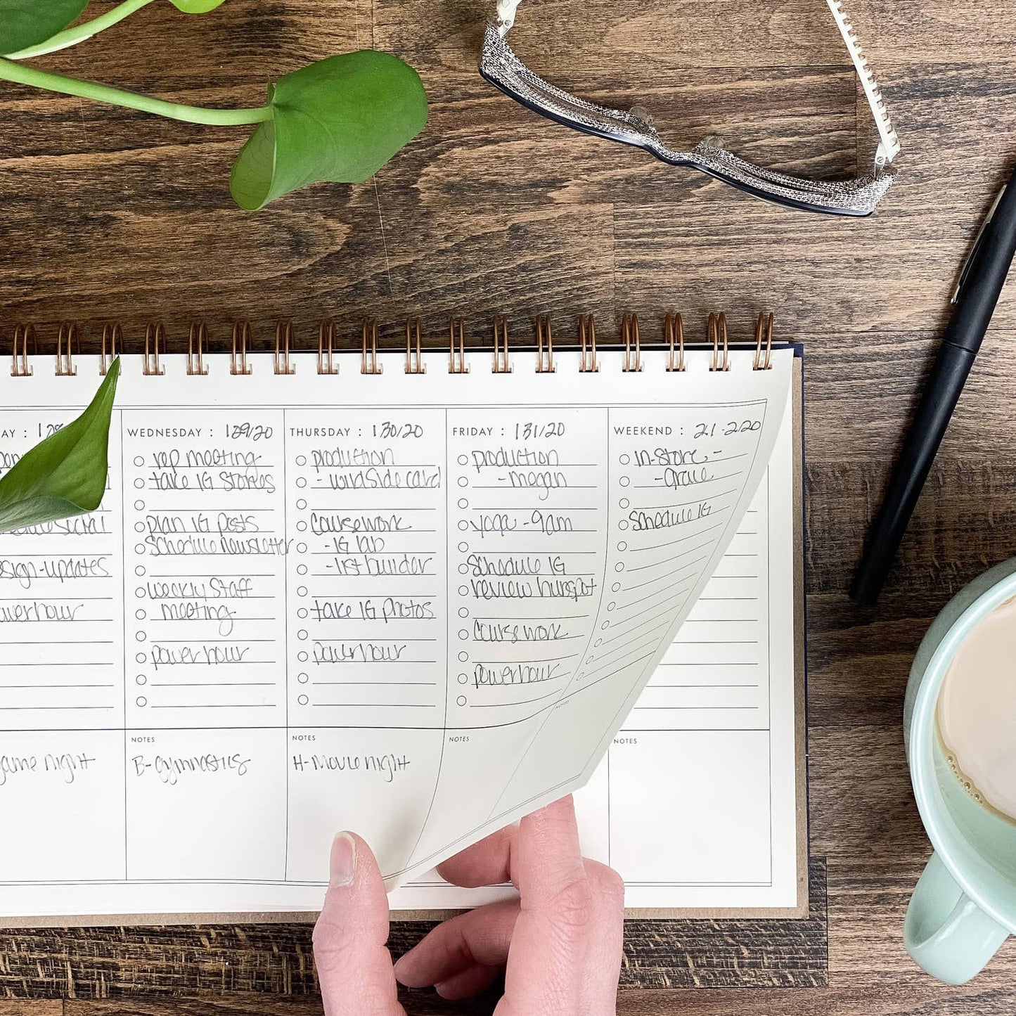 To Do Simple Undated Weekly Planner - Storm and Sky Shoppe - Ruff House Print Shop