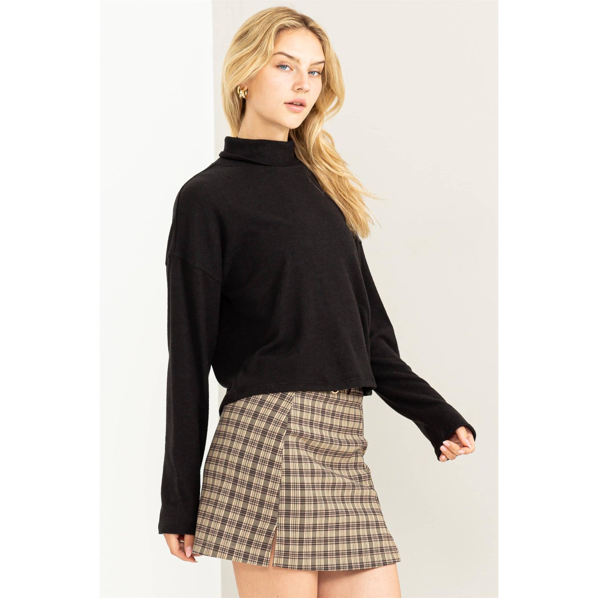 Drop Shoulders Turtleneck - Storm and Sky Shoppe