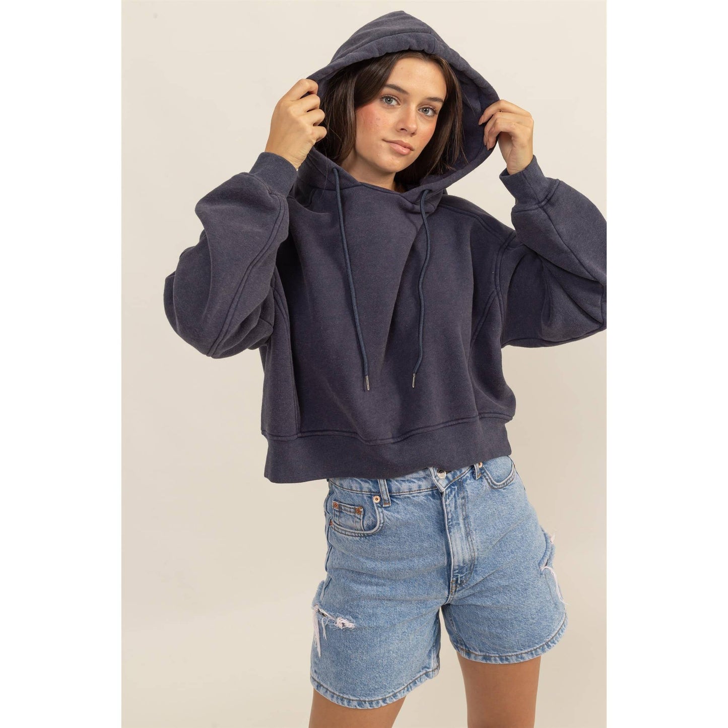 Mineral Wash French Terry Hoodie - Storm and Sky Shoppe