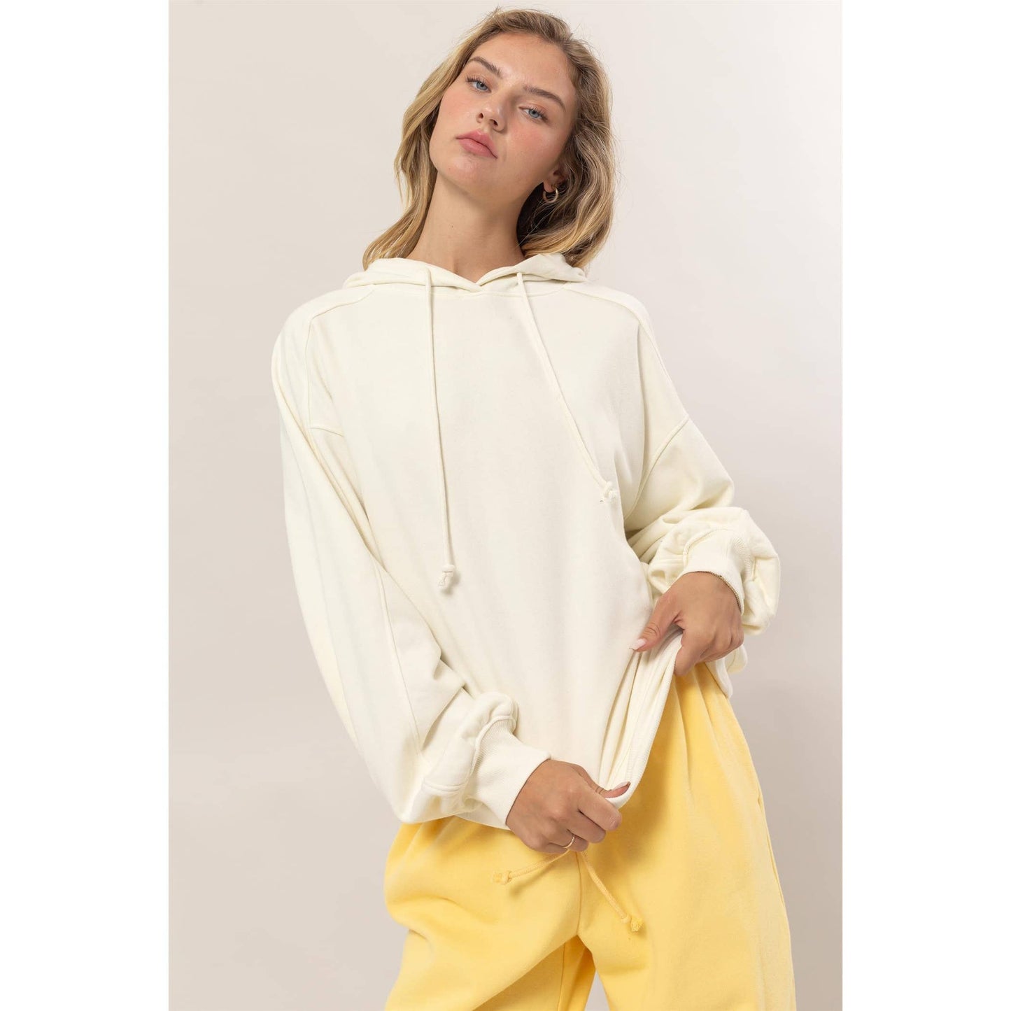 Seam-Detail Oversized Hoodie - Storm and Sky Shoppe
