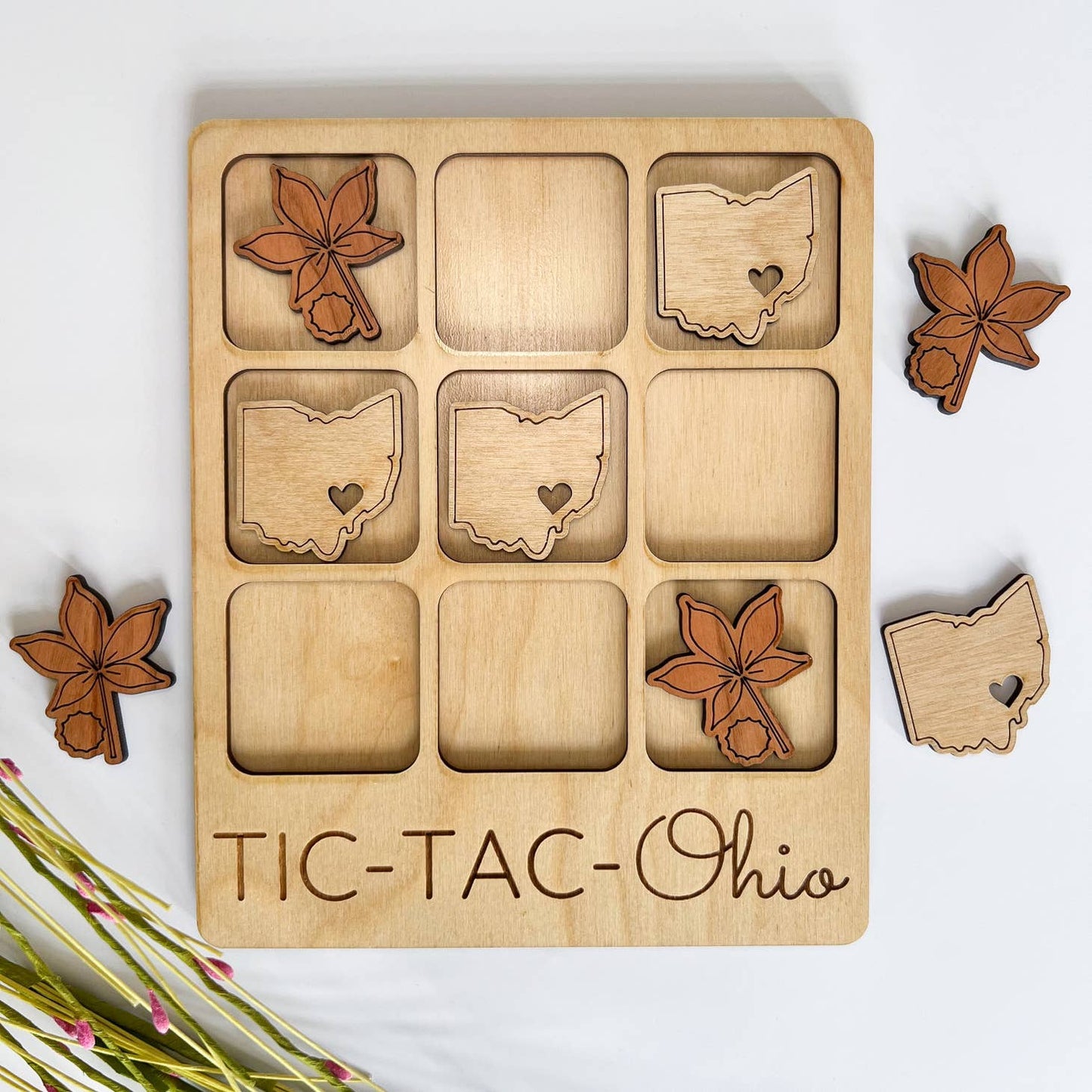 Wooden Tic-Tac-Toe Kits - Storm and Sky Shoppe - Birch House Living