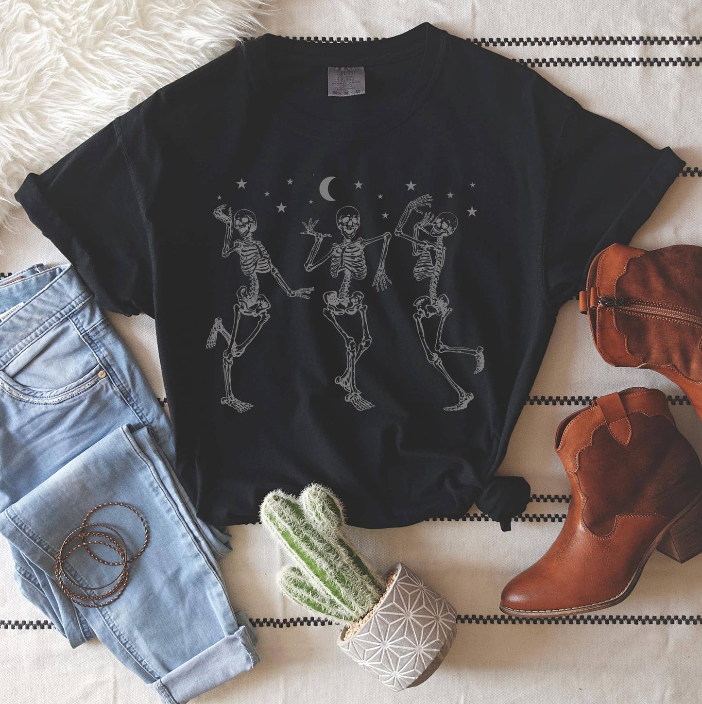 Dancing Skeleton Tee - Storm and Sky Shoppe