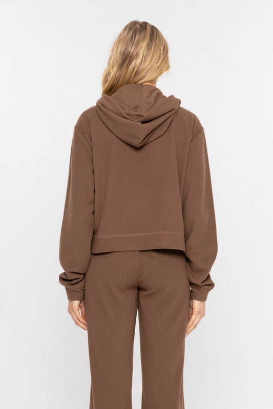 Comfort Blend Lightweight Fleece Hoodie: DARK EARTH / S:M:L (2:2:2) - Storm and Sky Shoppe