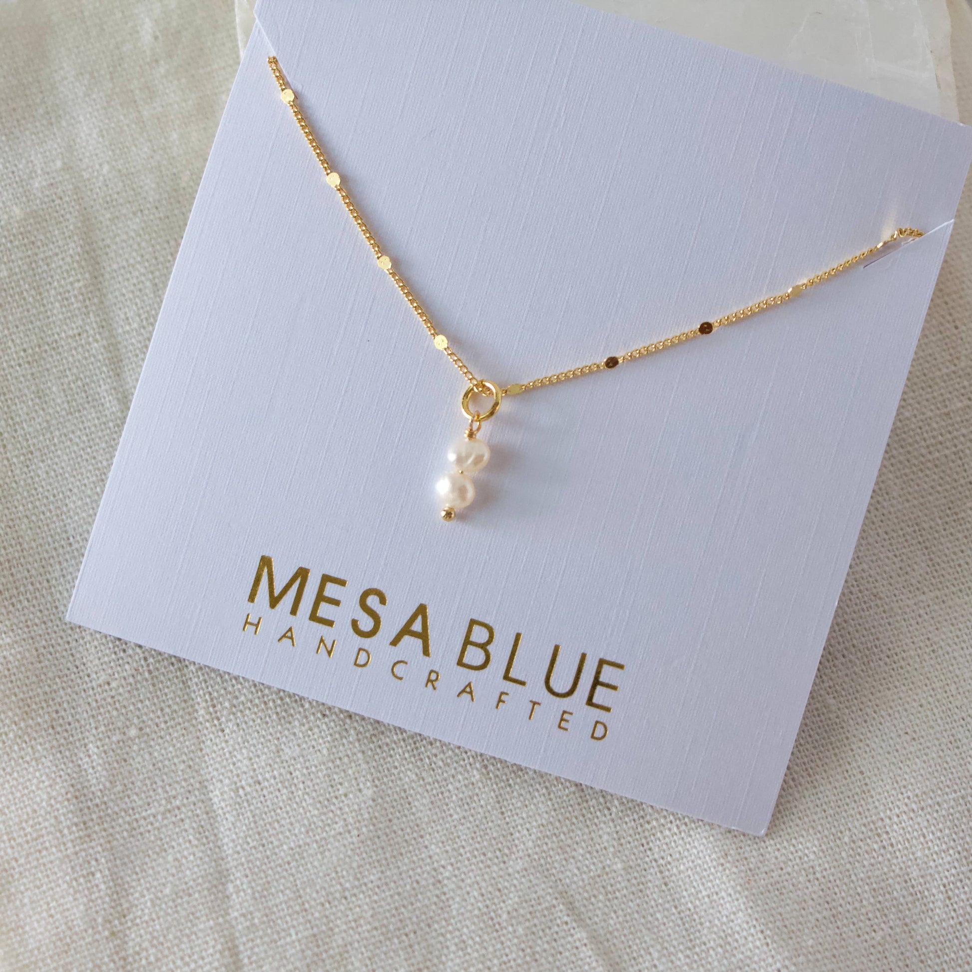 Mini Pearl Drop Necklace - Storm and Sky Shoppe