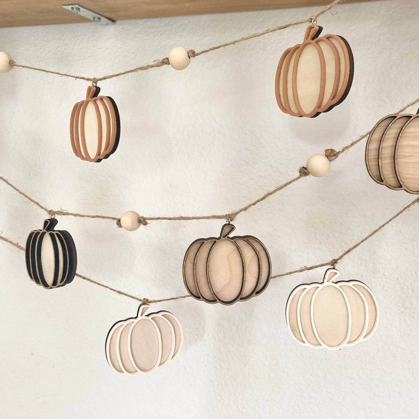 Pumpkin Garland - Storm and Sky Shoppe - Cope and Co Custom Signs