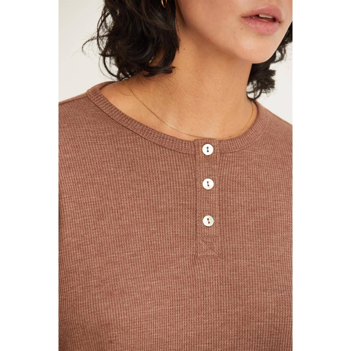 Henley Long Sleeve Top - Storm and Sky Shoppe