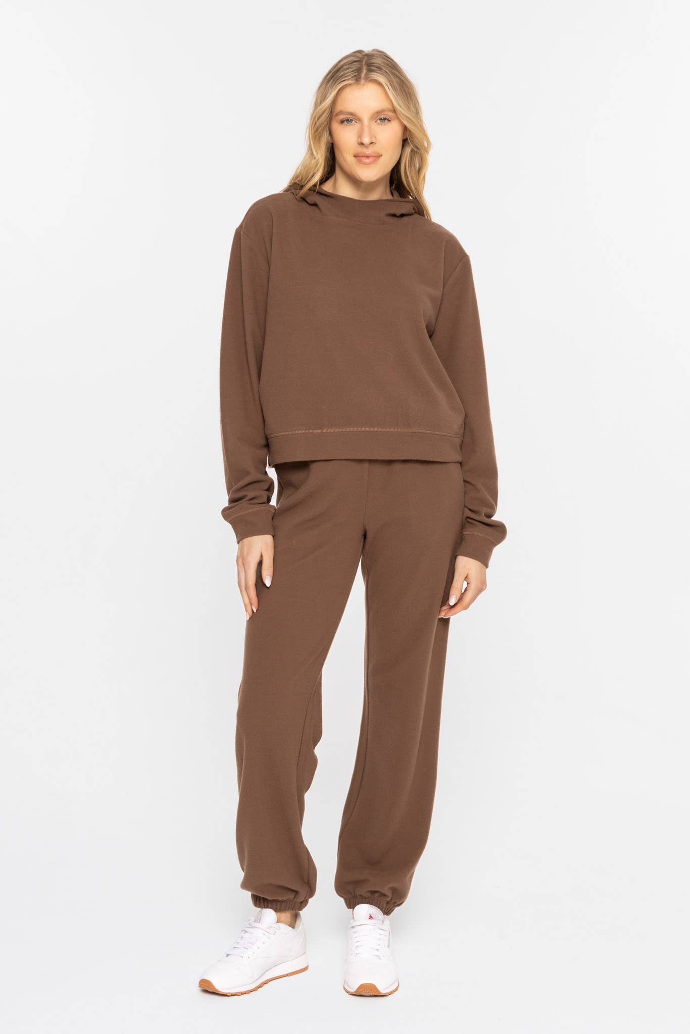 Comfort Blend Lightweight Fleece Hoodie: DARK EARTH / S:M:L (2:2:2) - Storm and Sky Shoppe