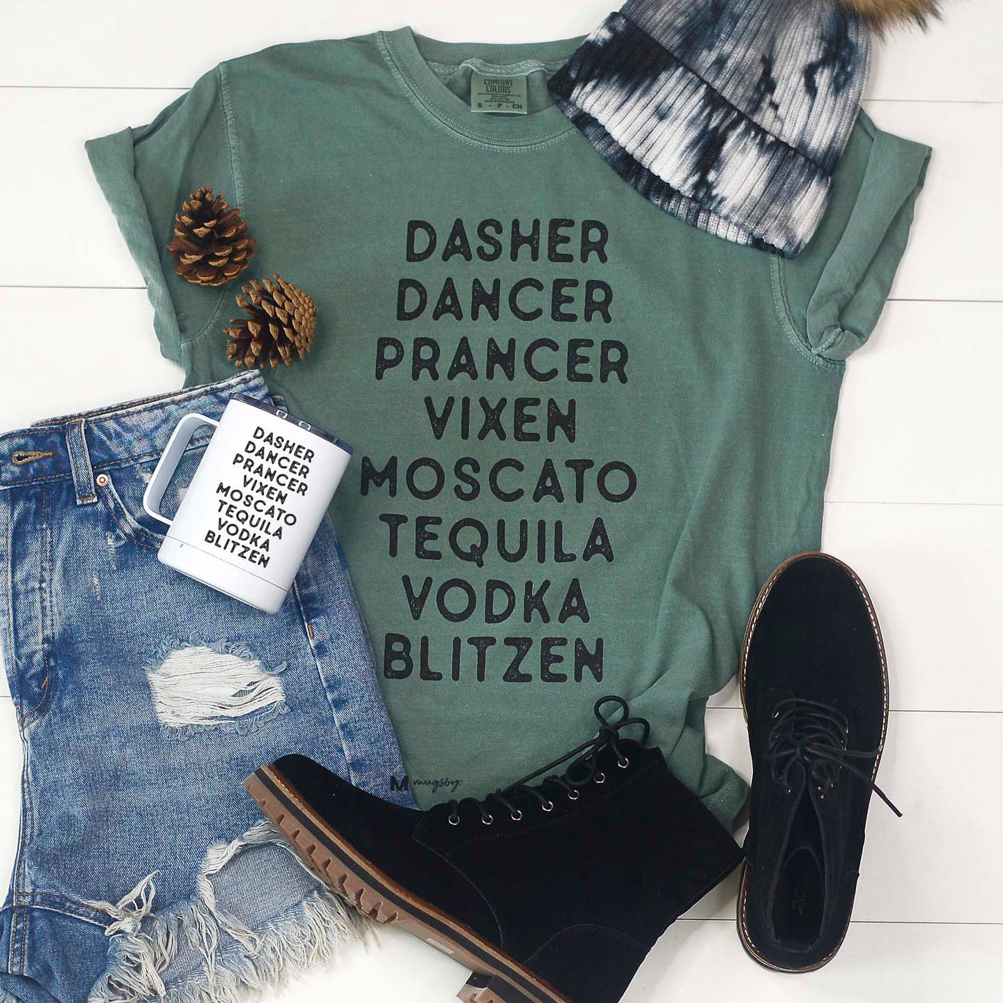 Reindeer Drinking Christmas Shirt - Storm and Sky Shoppe