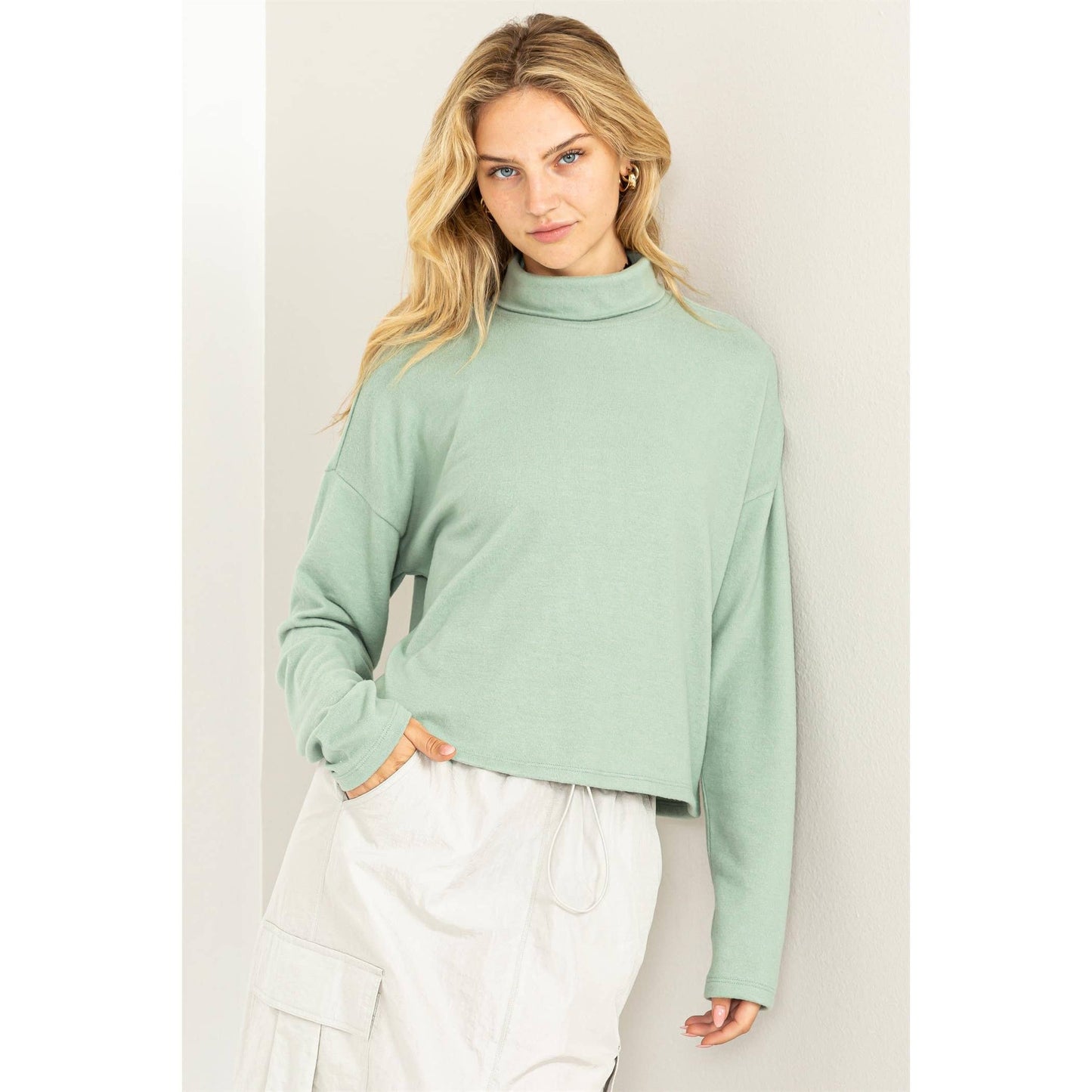 Drop Shoulders Turtleneck - Storm and Sky Shoppe