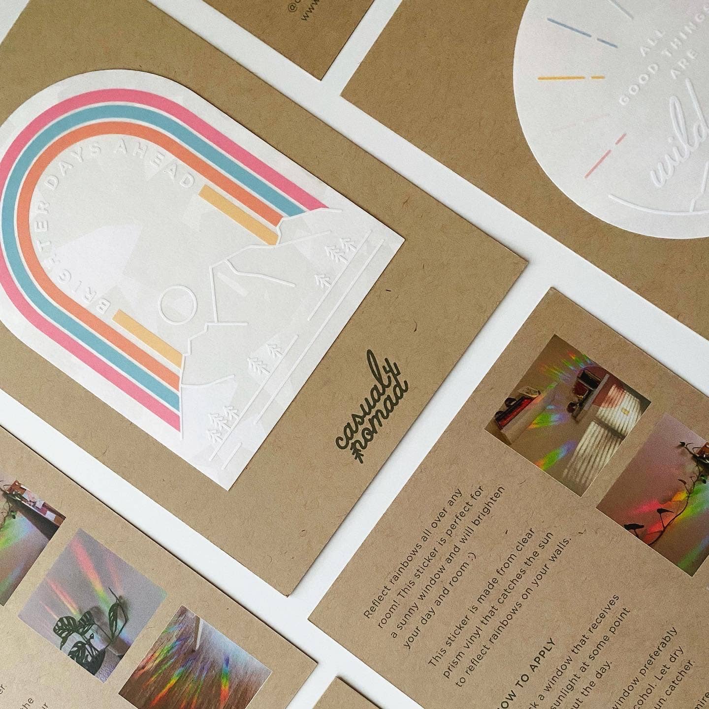 Wild + Free Suncatcher Sticker for Nature Lovers - Storm and Sky Shoppe