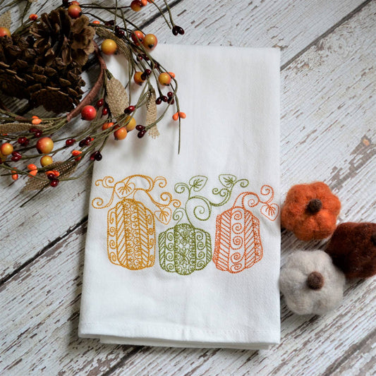 Pumpkin Tea Towel - Storm and Sky Shoppe - SewMuchMoreStore