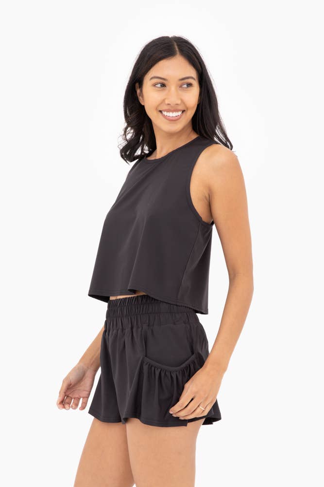 Snapflair Cropped Tank: S:M:L (2:2:2) / Black - Storm and Sky Shoppe