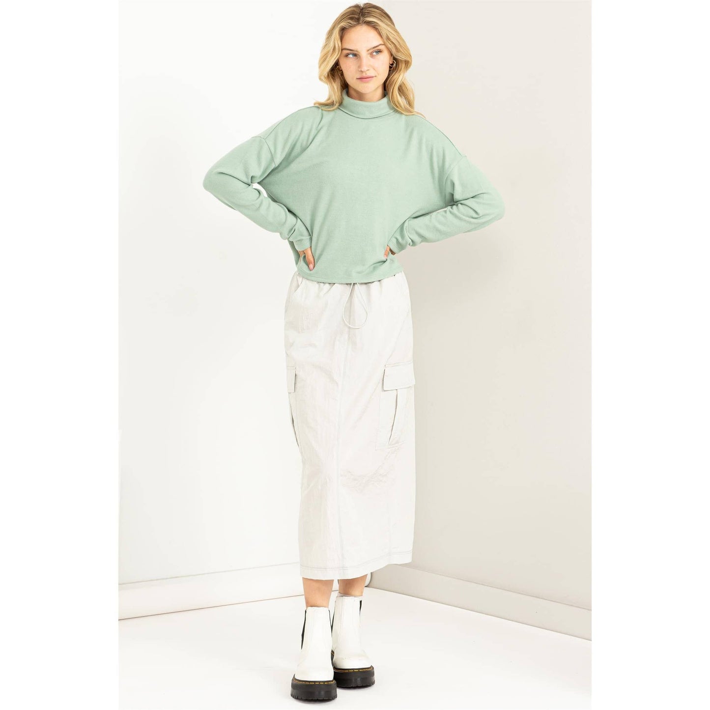 Drop Shoulders Turtleneck - Storm and Sky Shoppe