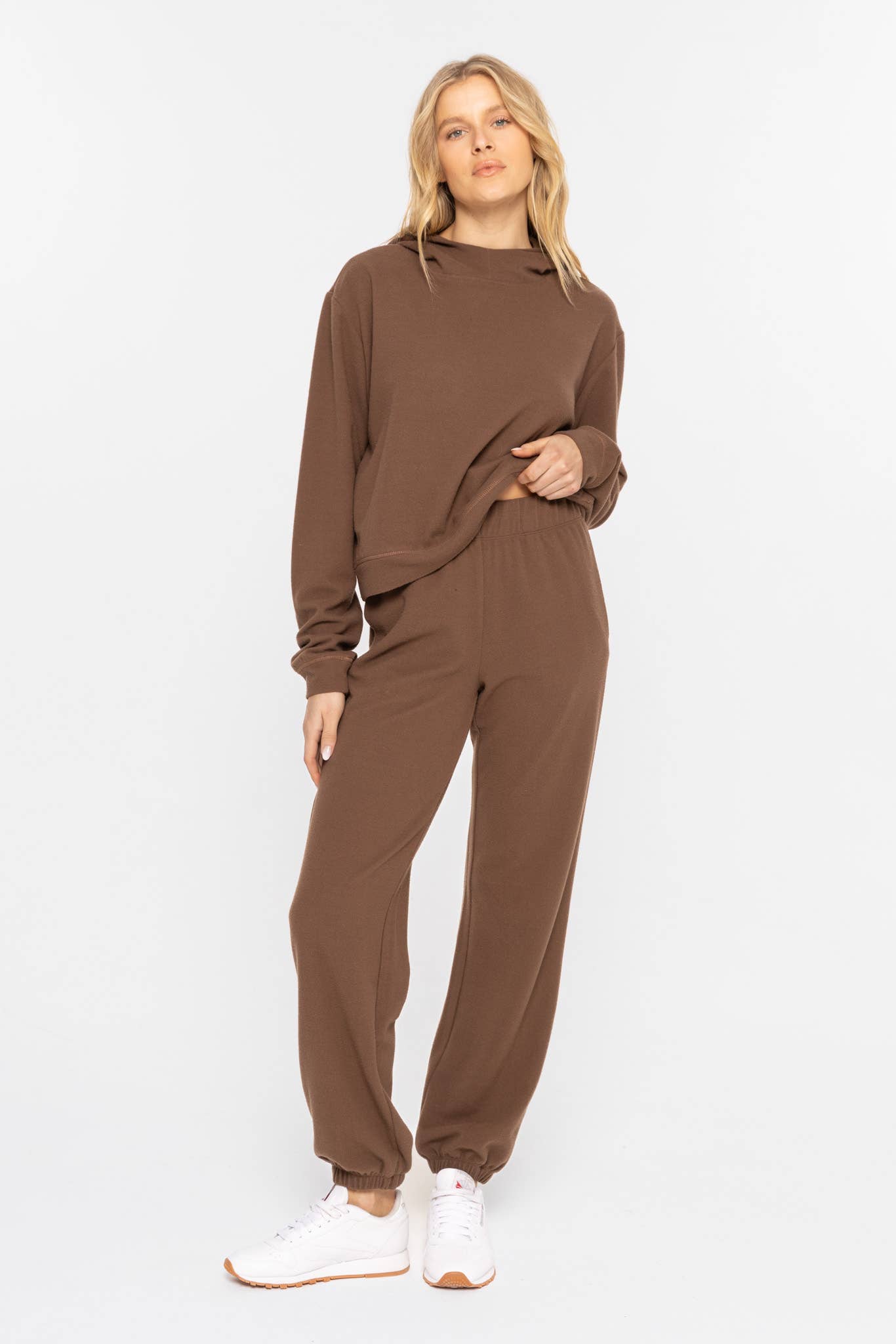 Comfort Blend Lightweight Fleece Joggers: DARK EARTH / S:M:L (2:2:2) - Storm and Sky Shoppe