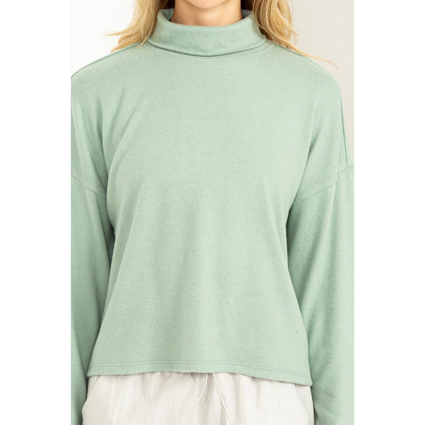 Drop Shoulders Turtleneck - Storm and Sky Shoppe