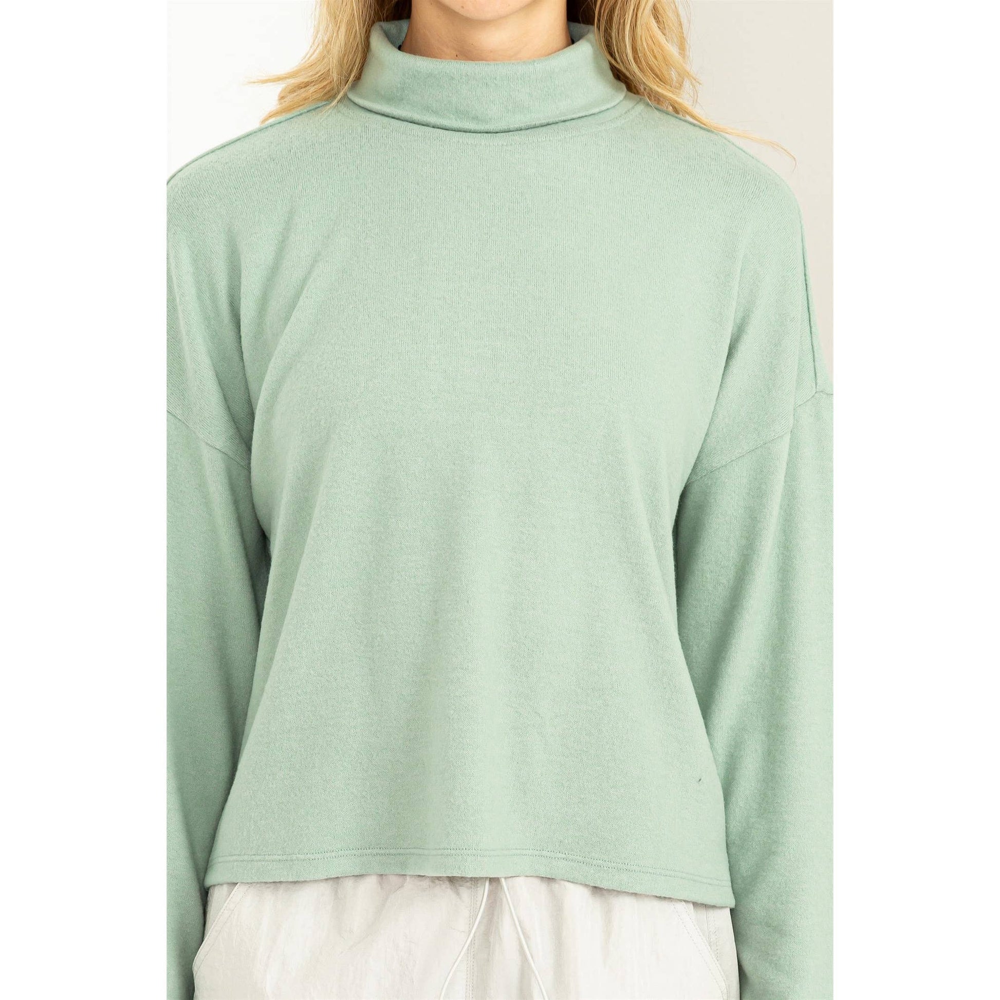 Drop Shoulders Turtleneck - Storm and Sky Shoppe