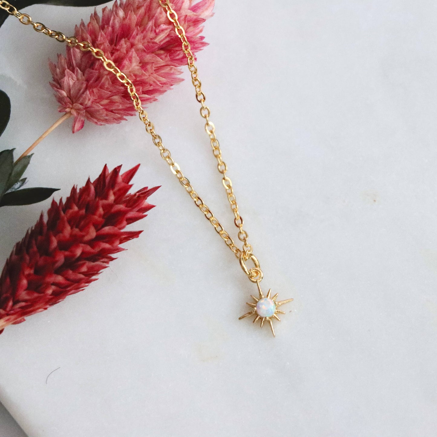 Opal North Star Necklace - Storm and Sky Shoppe