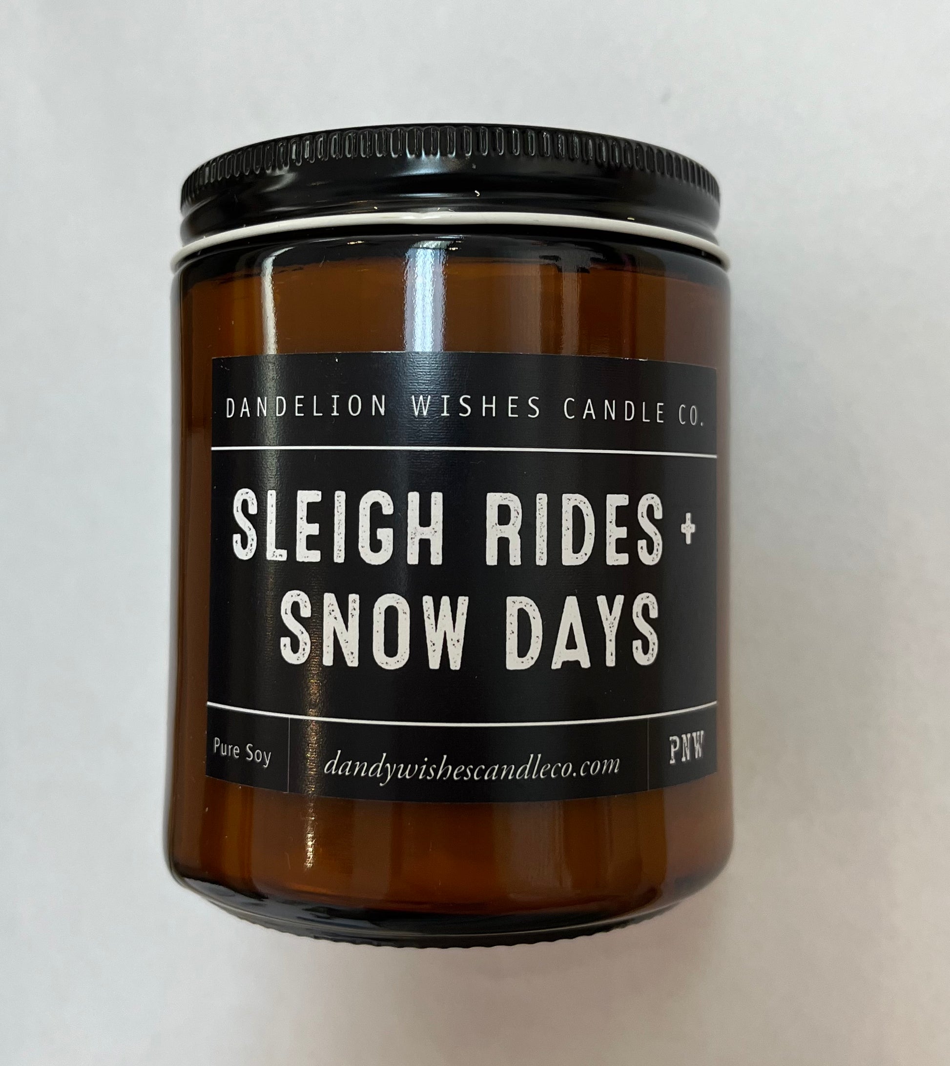 Handmade Amber Candle - Storm and Sky Shoppe - Dandelion Wishes Candle Co.