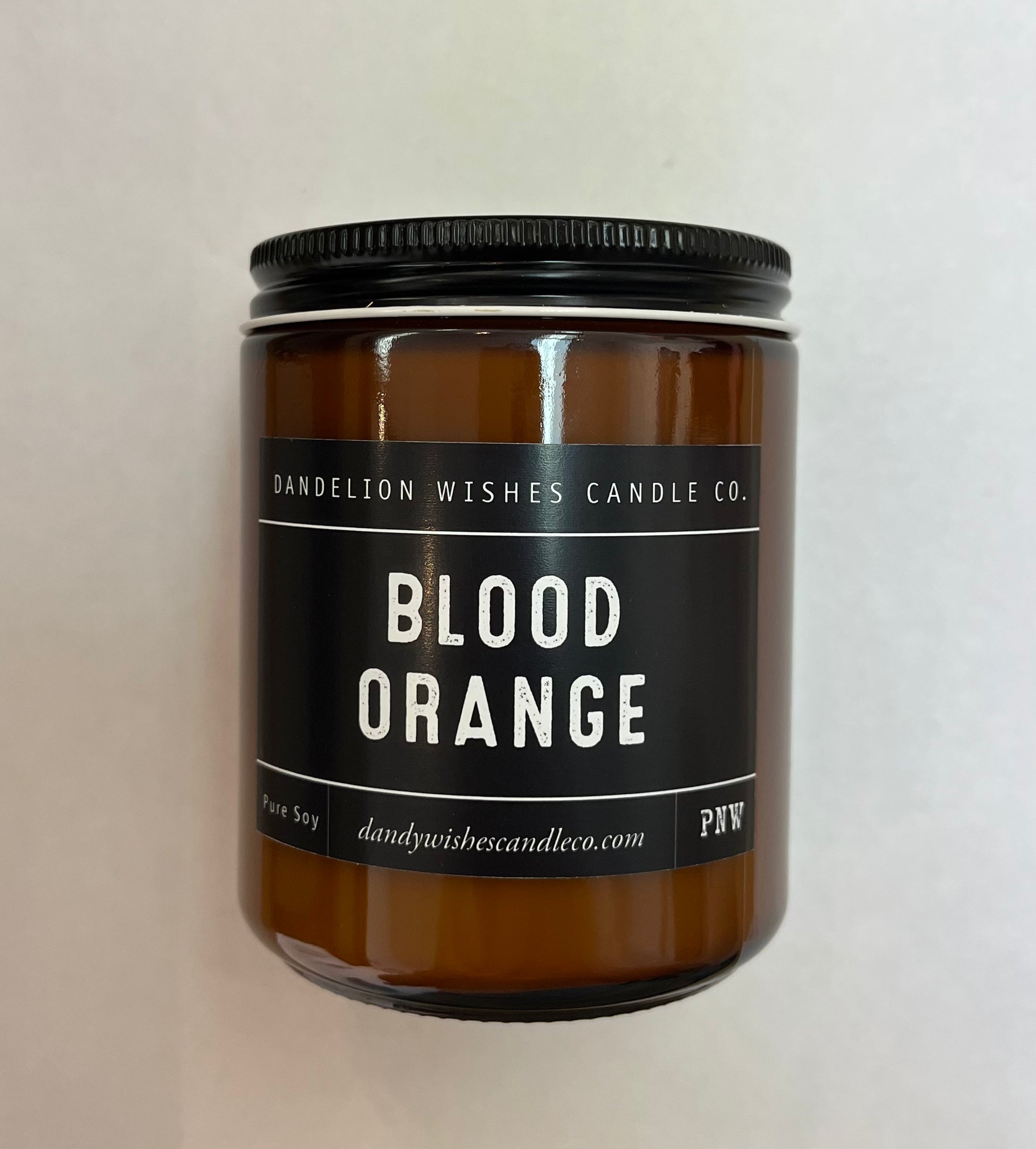 Handmade Amber Candle - Storm and Sky Shoppe - Dandelion Wishes Candle Co.