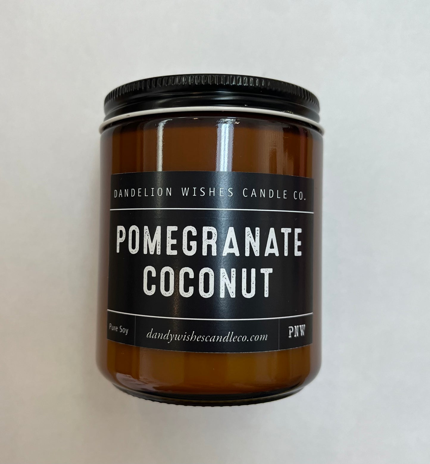Handmade Amber Candle - Storm and Sky Shoppe - Dandelion Wishes Candle Co.