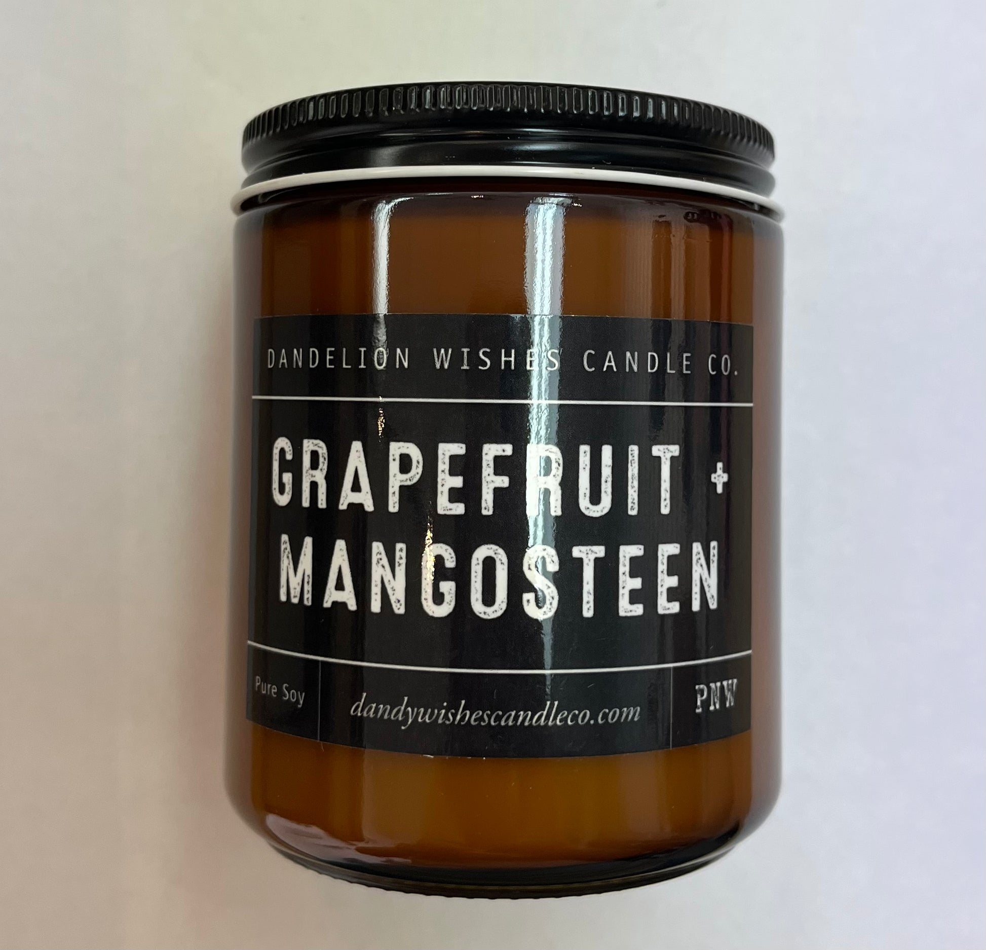 Handmade Amber Candle - Storm and Sky Shoppe - Dandelion Wishes Candle Co.