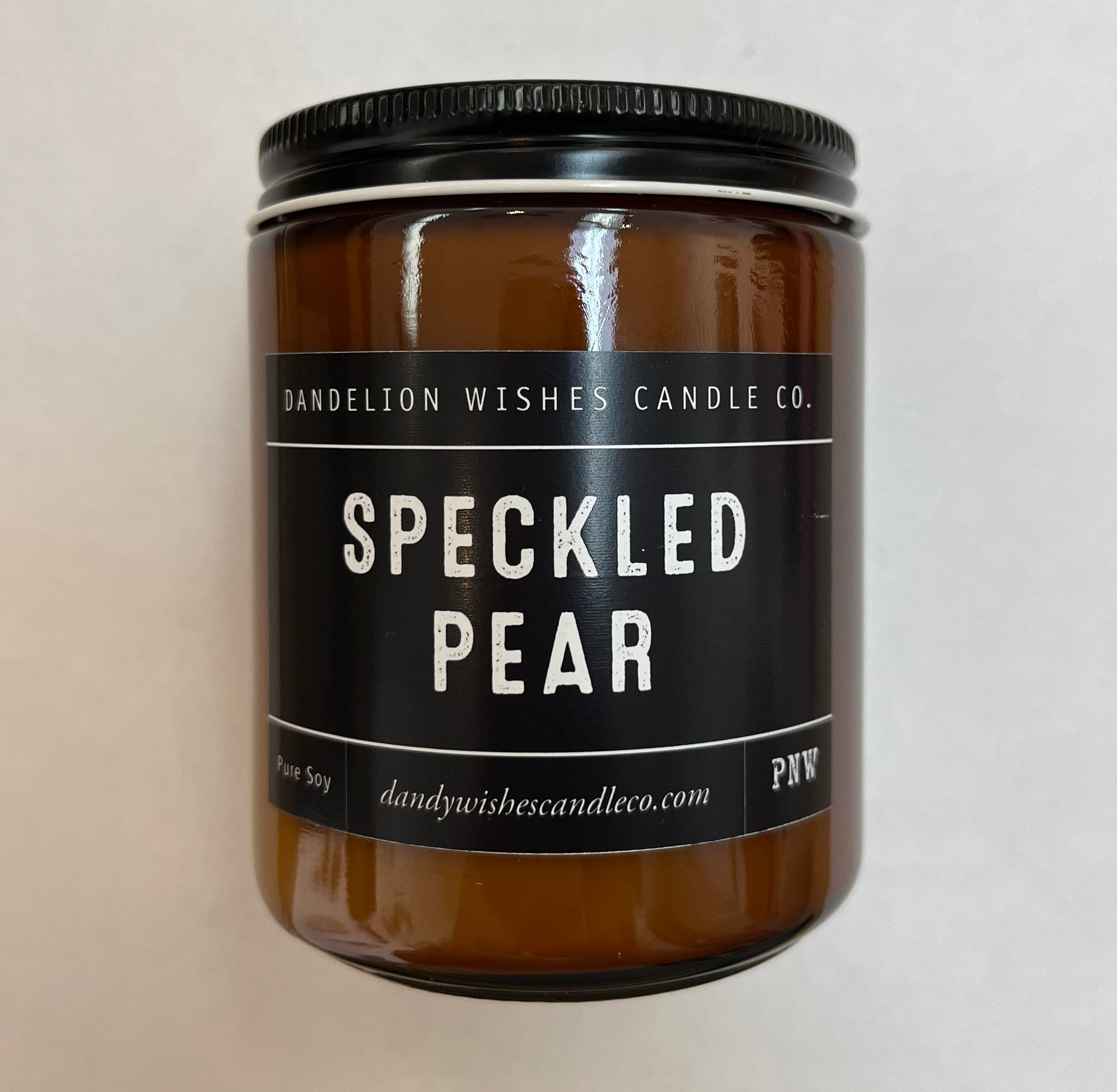 Handmade Amber Candle - Storm and Sky Shoppe - Dandelion Wishes Candle Co.