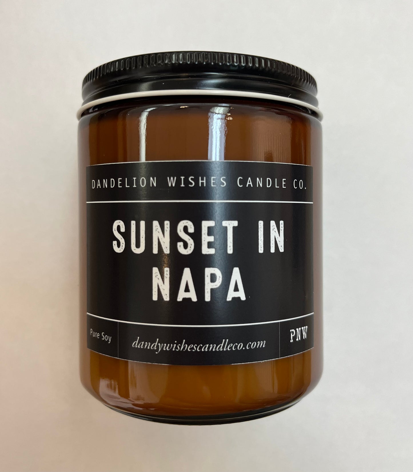 Handmade Amber Candle - Storm and Sky Shoppe - Dandelion Wishes Candle Co.
