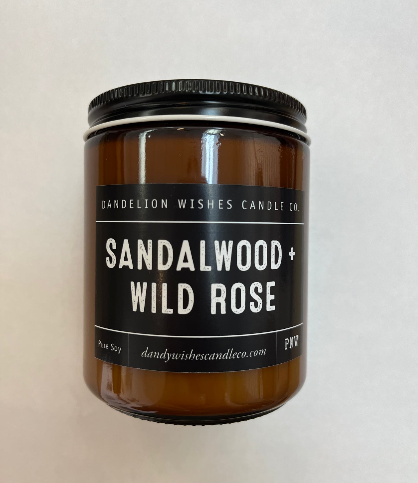 Handmade Amber Candle - Storm and Sky Shoppe - Dandelion Wishes Candle Co.