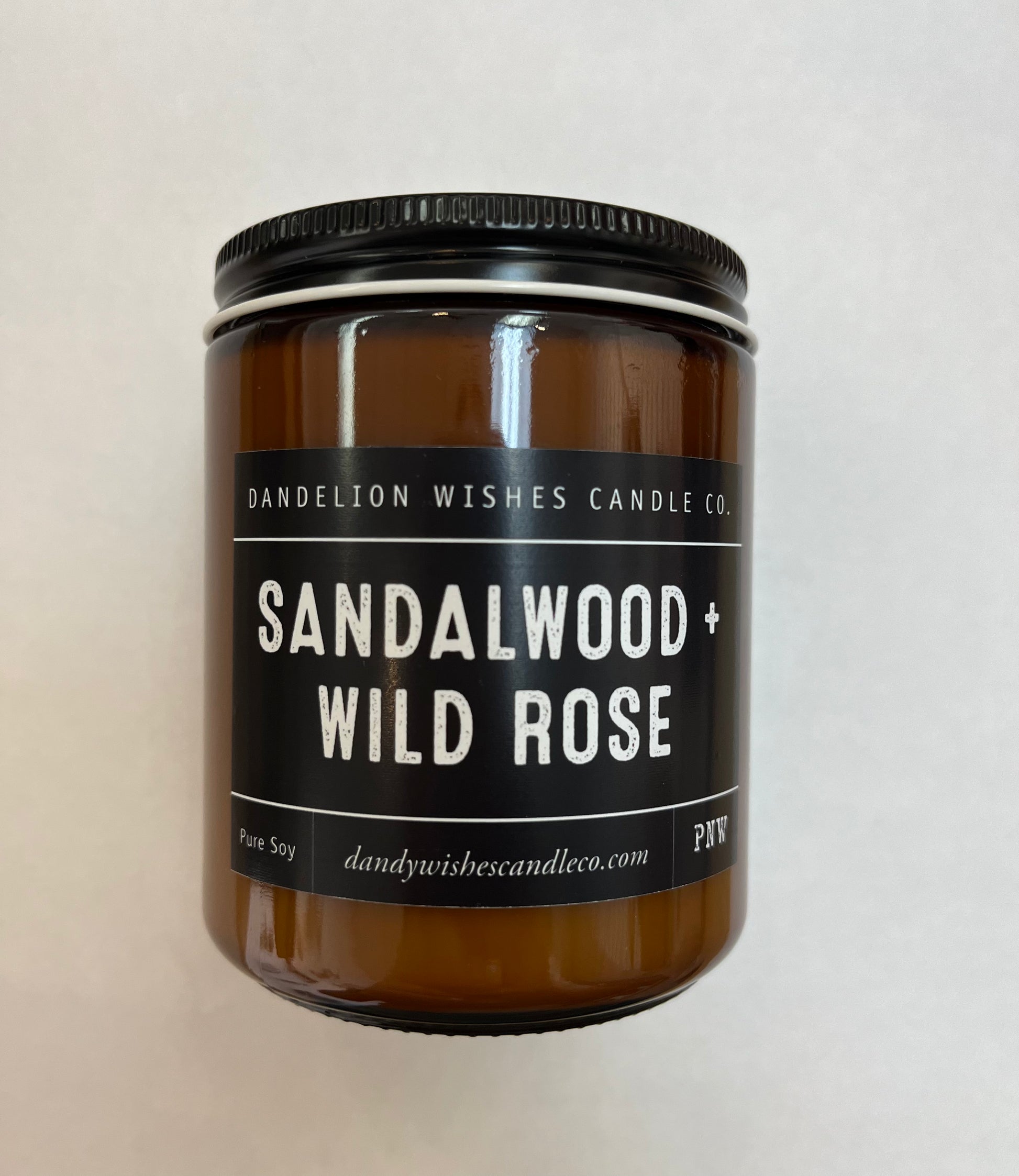 Handmade Amber Candle - Storm and Sky Shoppe - Dandelion Wishes Candle Co.