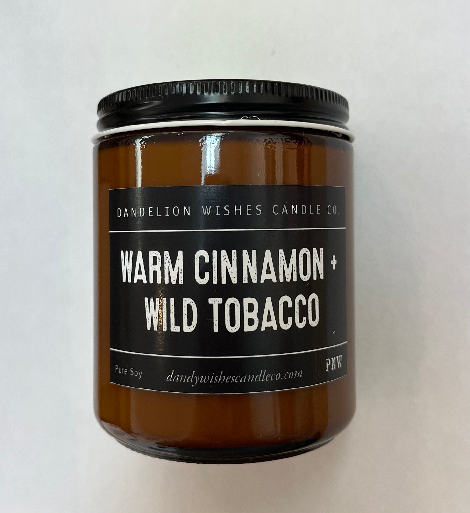Handmade Amber Candle - Storm and Sky Shoppe - Dandelion Wishes Candle Co.
