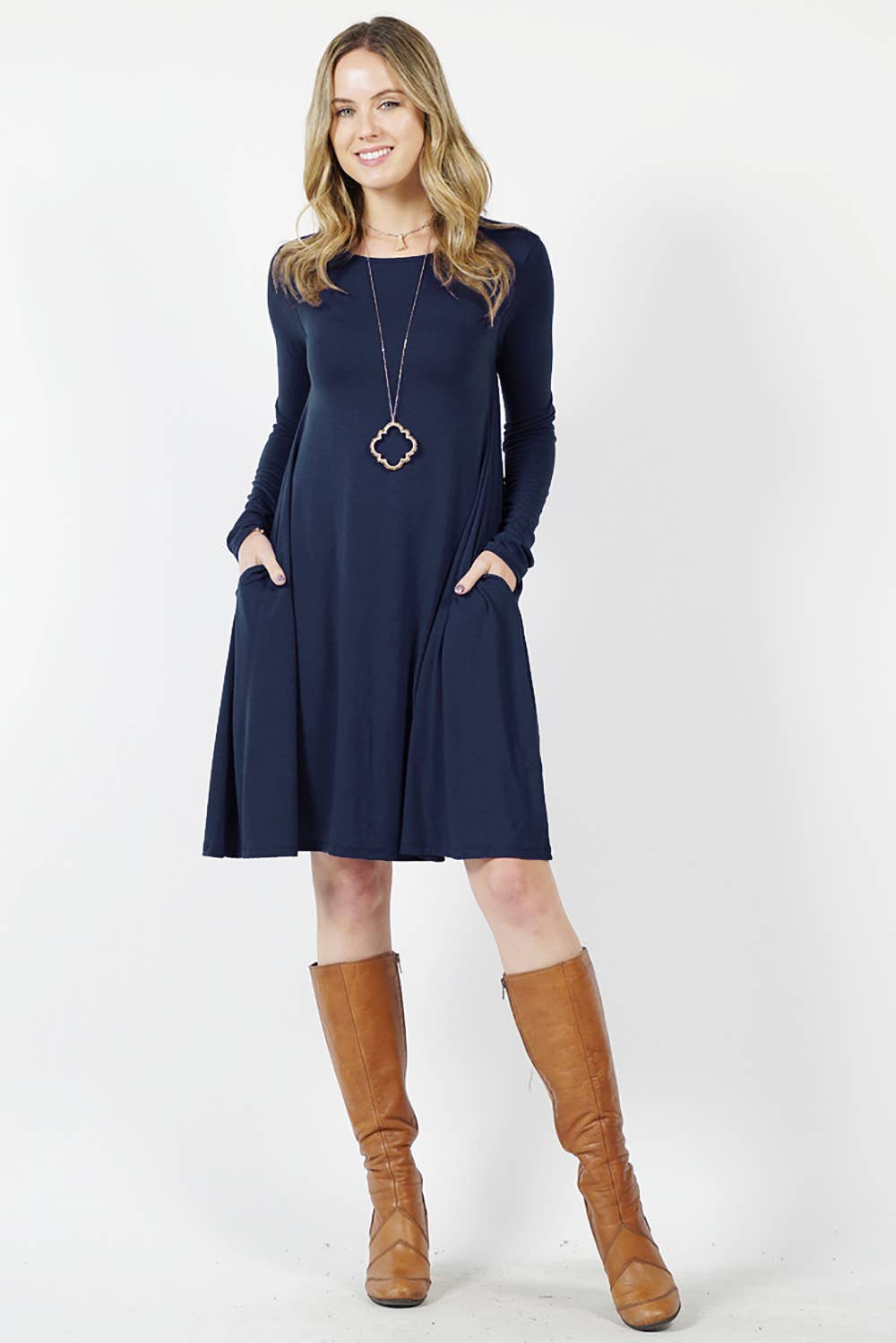 Long Sleeve Flare Dress - Storm and Sky Shoppe