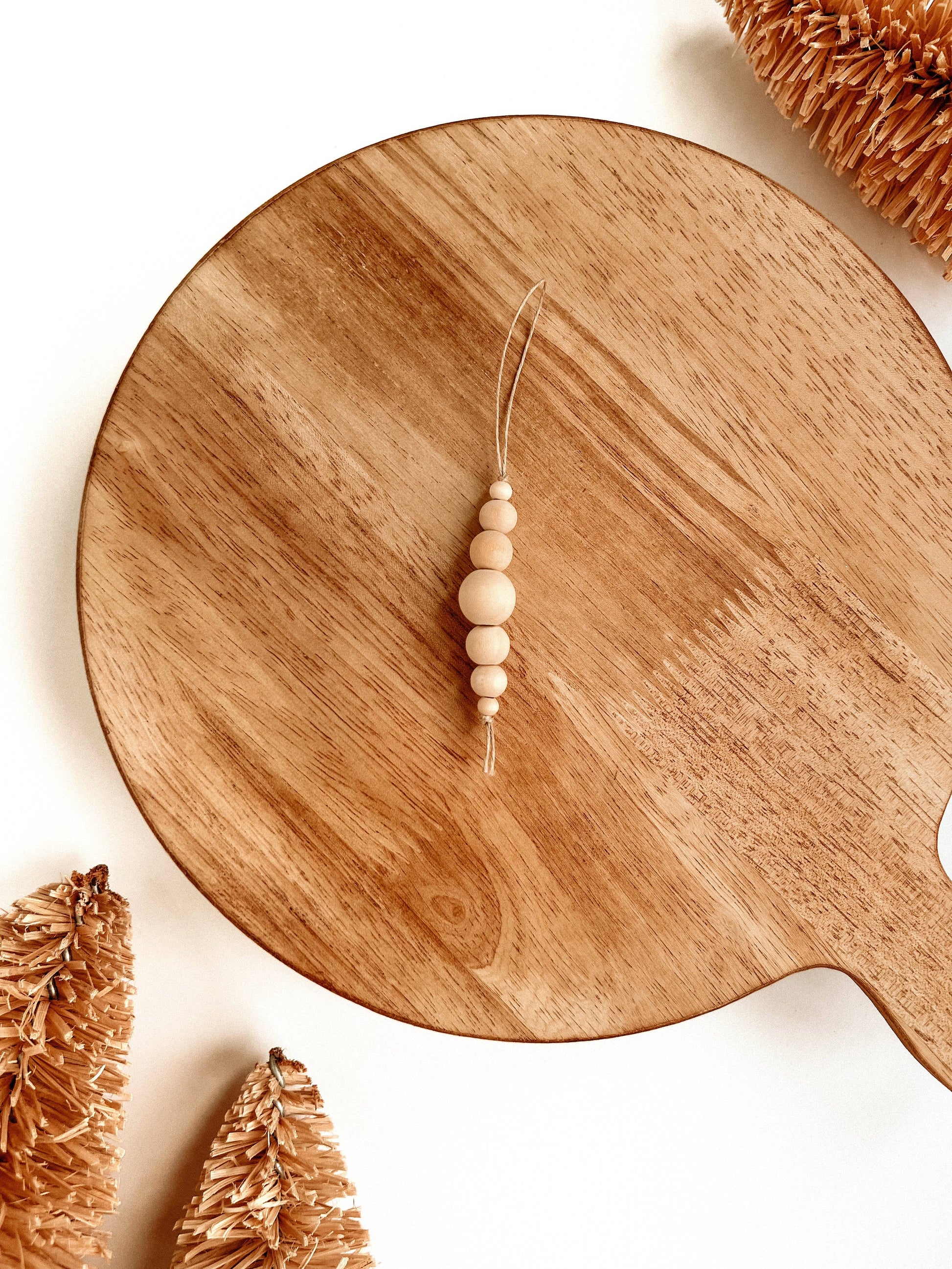 Macrame Ornament | Wooden Icicle Christmas Tree Decor - Storm and Sky Shoppe