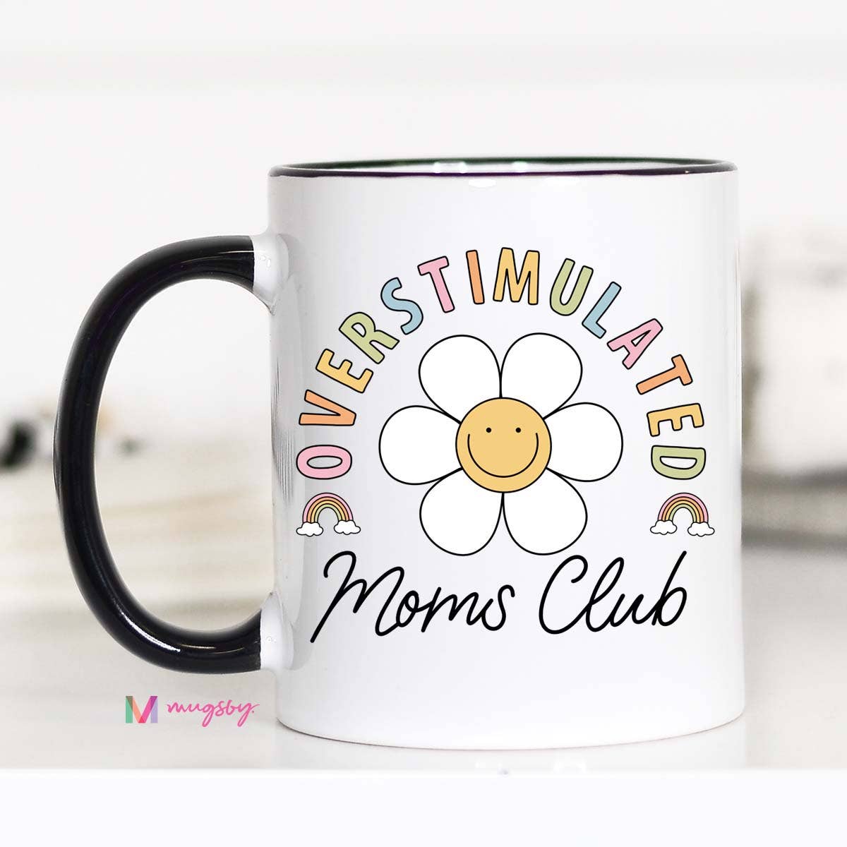 Overstimulated Mom's Club Mug, mother's day Mug - Storm and Sky Shoppe - Mugsby