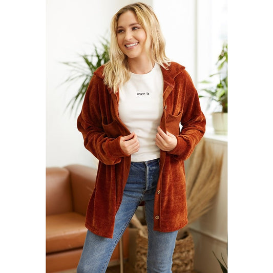 Uniquely You Solid Shacket - Storm and Sky Shoppe