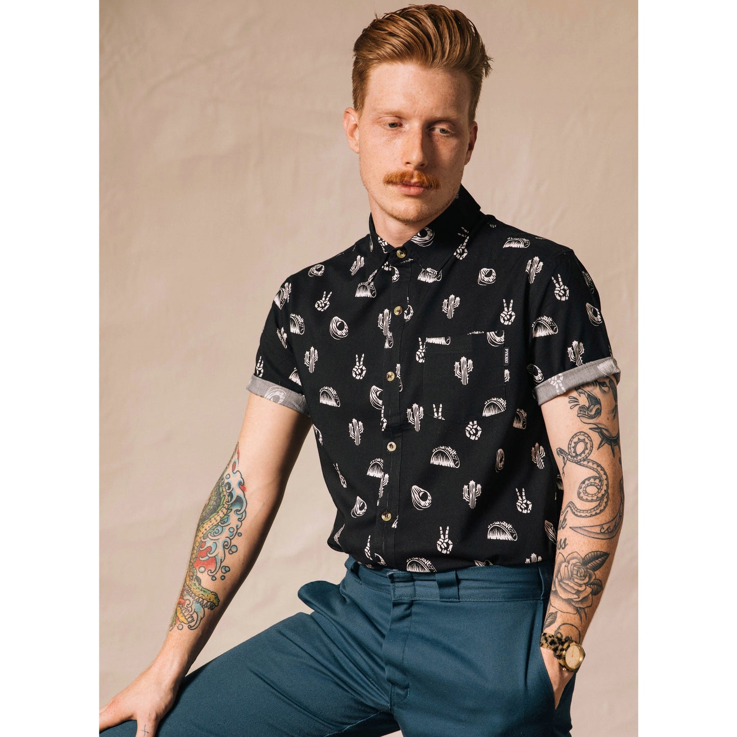 No Problemo Button-up Shirt - Unisex - Storm And Sky