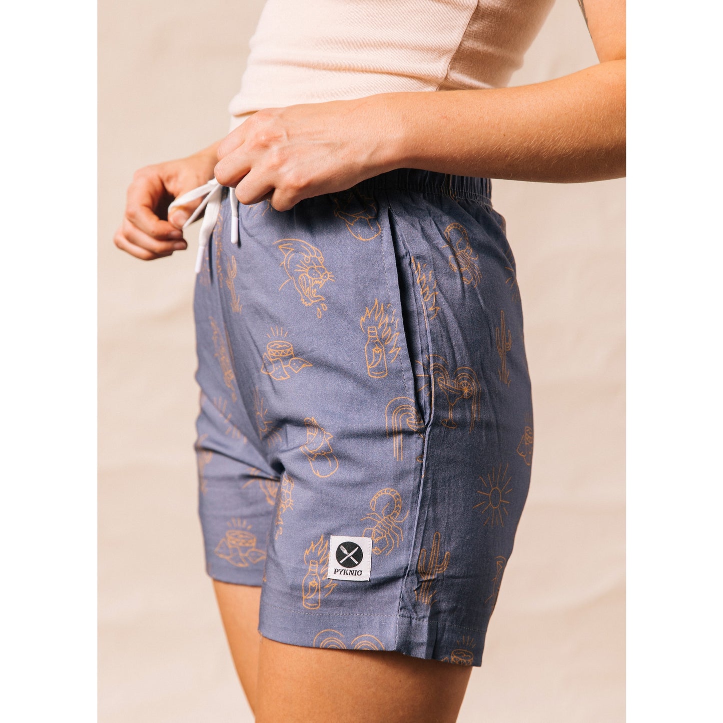 Adios Burritos Walk Shorts - Unisex - Storm And Sky