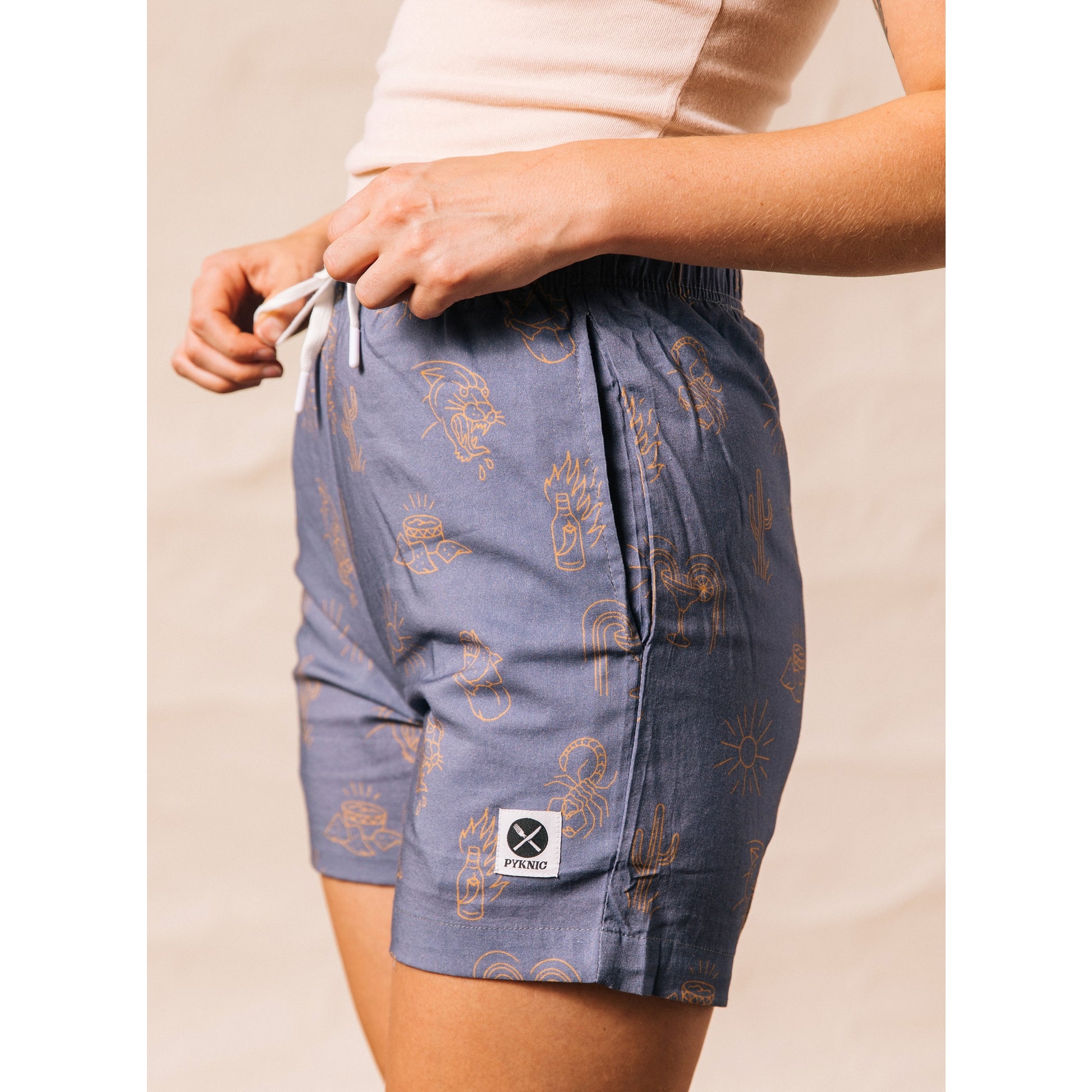 Adios Burritos Walk Shorts - Unisex - Storm And Sky
