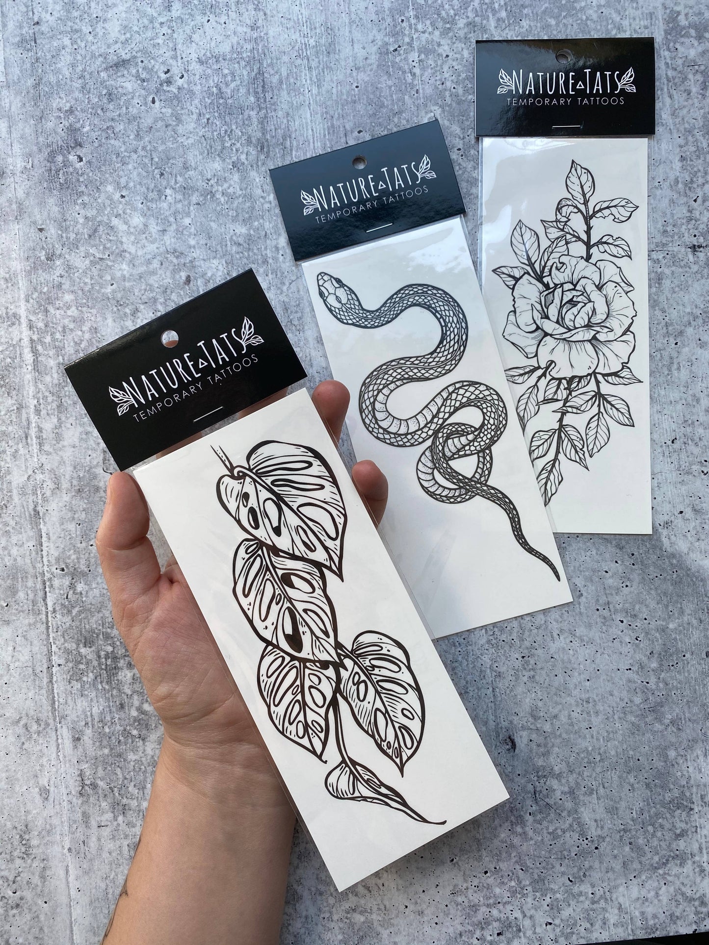 Monstera Vine Temporary Tattoo - Storm and Sky Shoppe