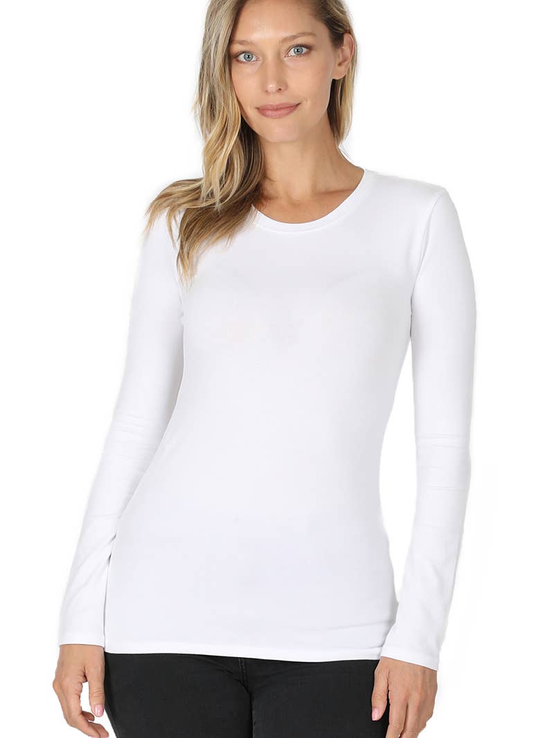 Fitted Round Neck Top - Storm and Sky Shoppe