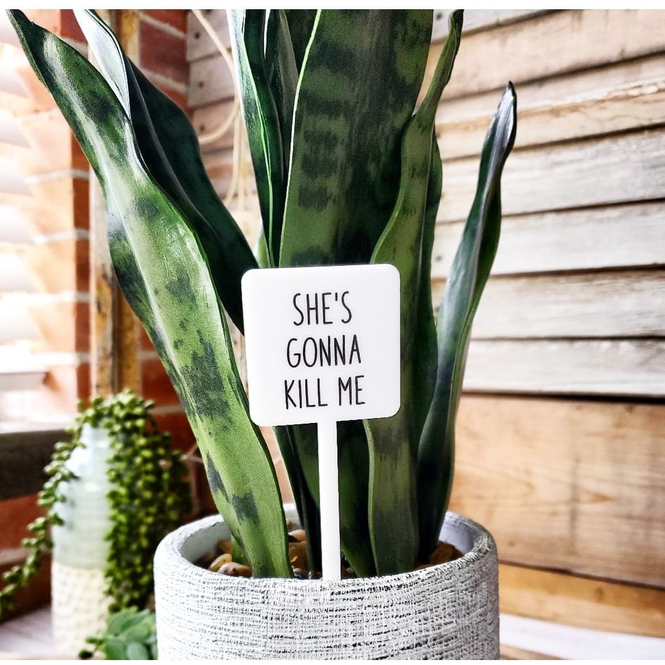 Snarky Plant Marker Stake - Storm and Sky Shoppe
