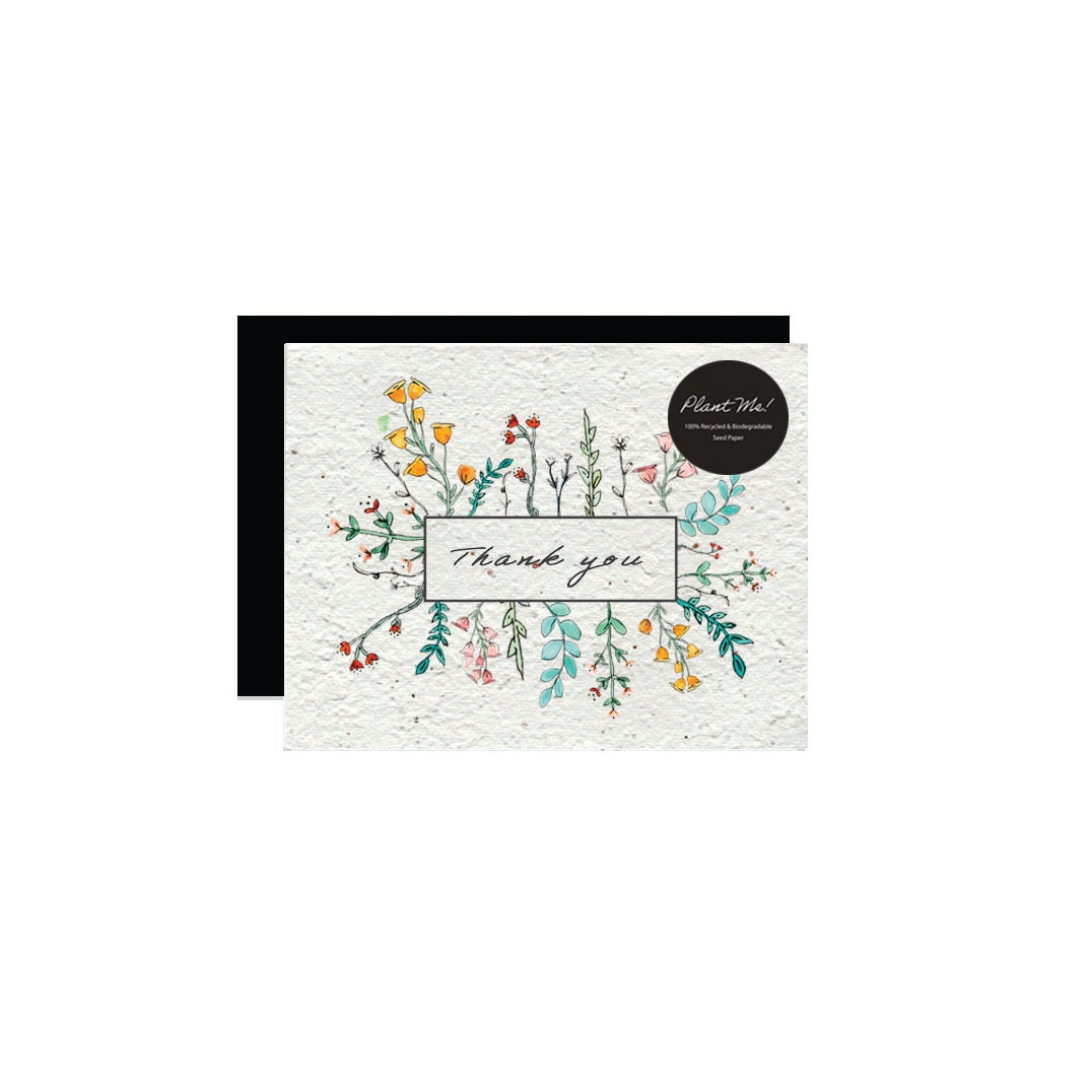 wildflower seed greeting cards Thank You Wildflower Seed Card – Storm and Sky Shoppe