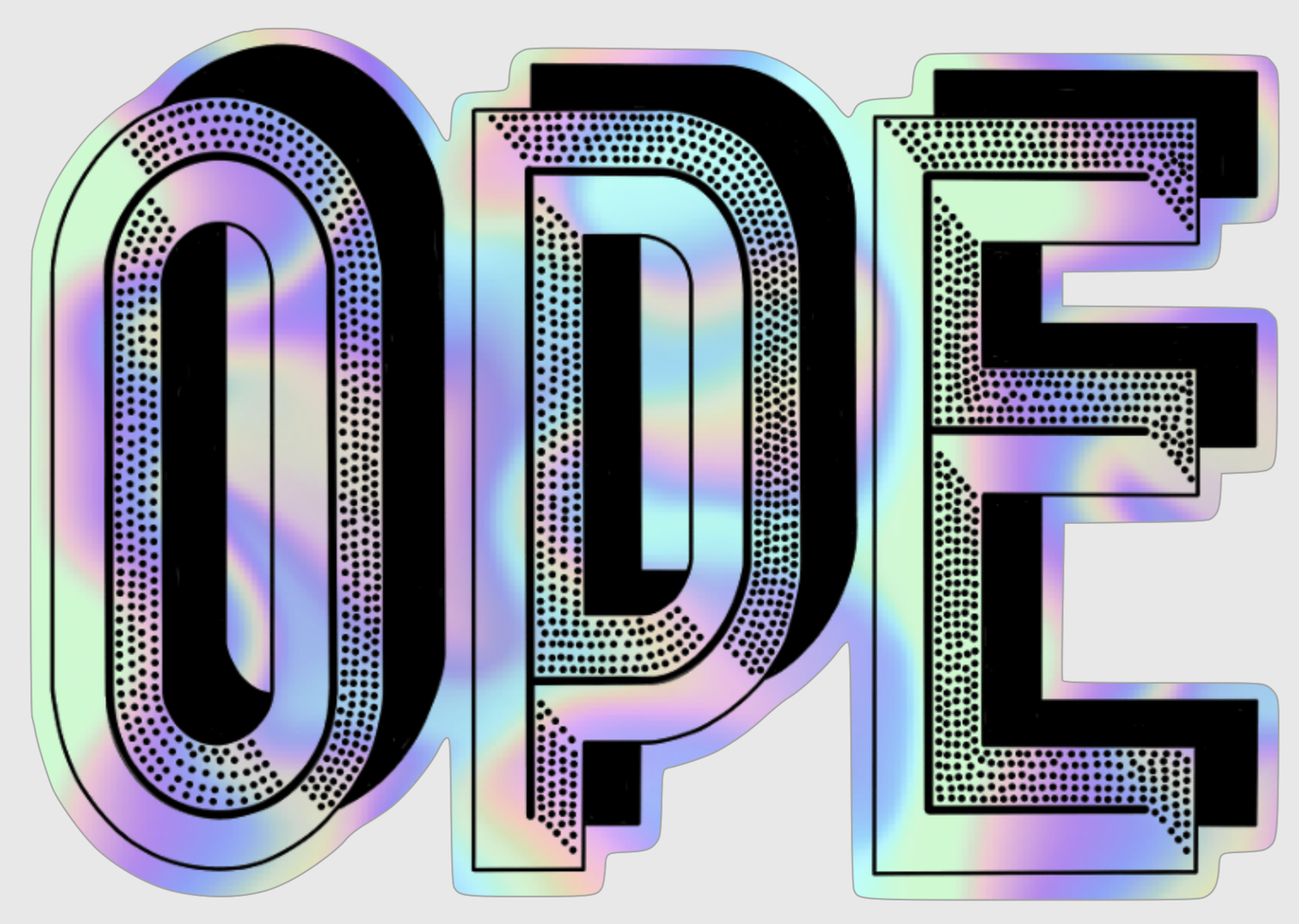 Ope Holographic Sticker - Storm and Sky Shoppe