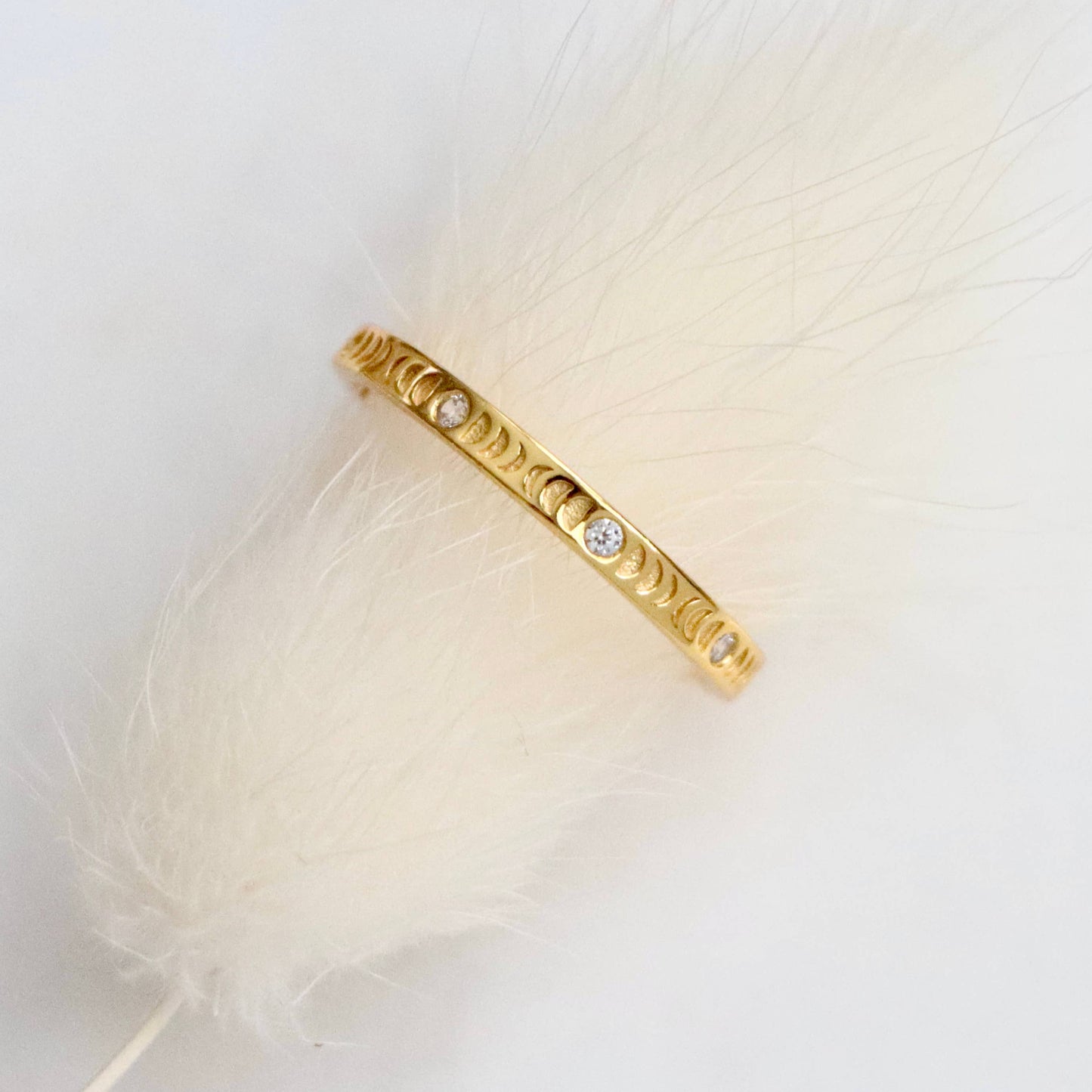Zircon Moon Phase Ring - Storm and Sky Shoppe