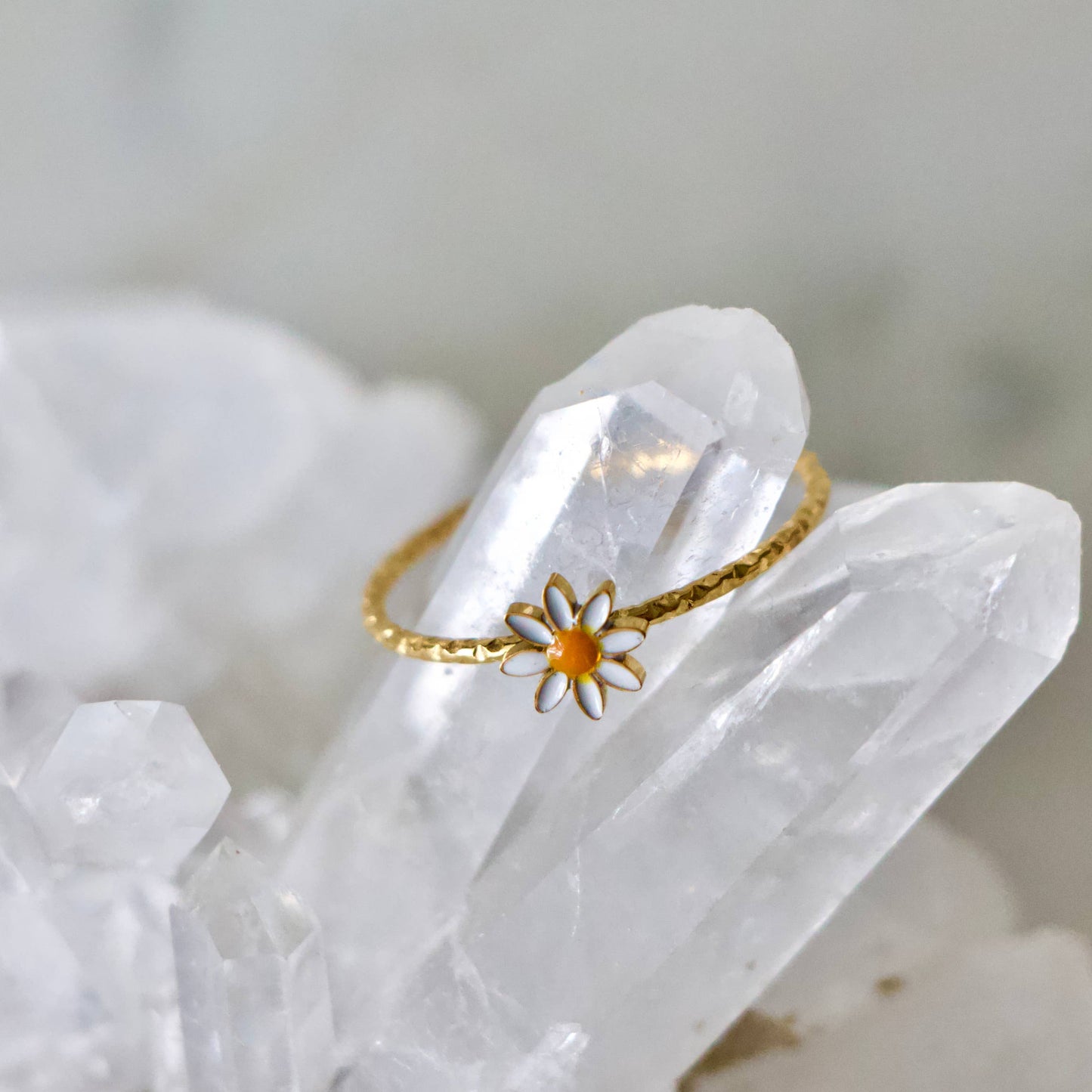 Daisy Stack Ring - Tarnish Free: US 6 - Storm and Sky Shoppe