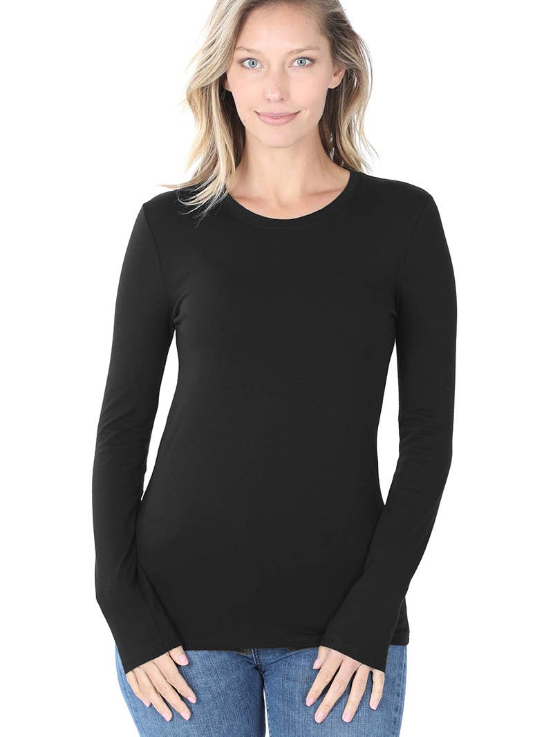 Fitted Round Neck Top - Storm and Sky Shoppe