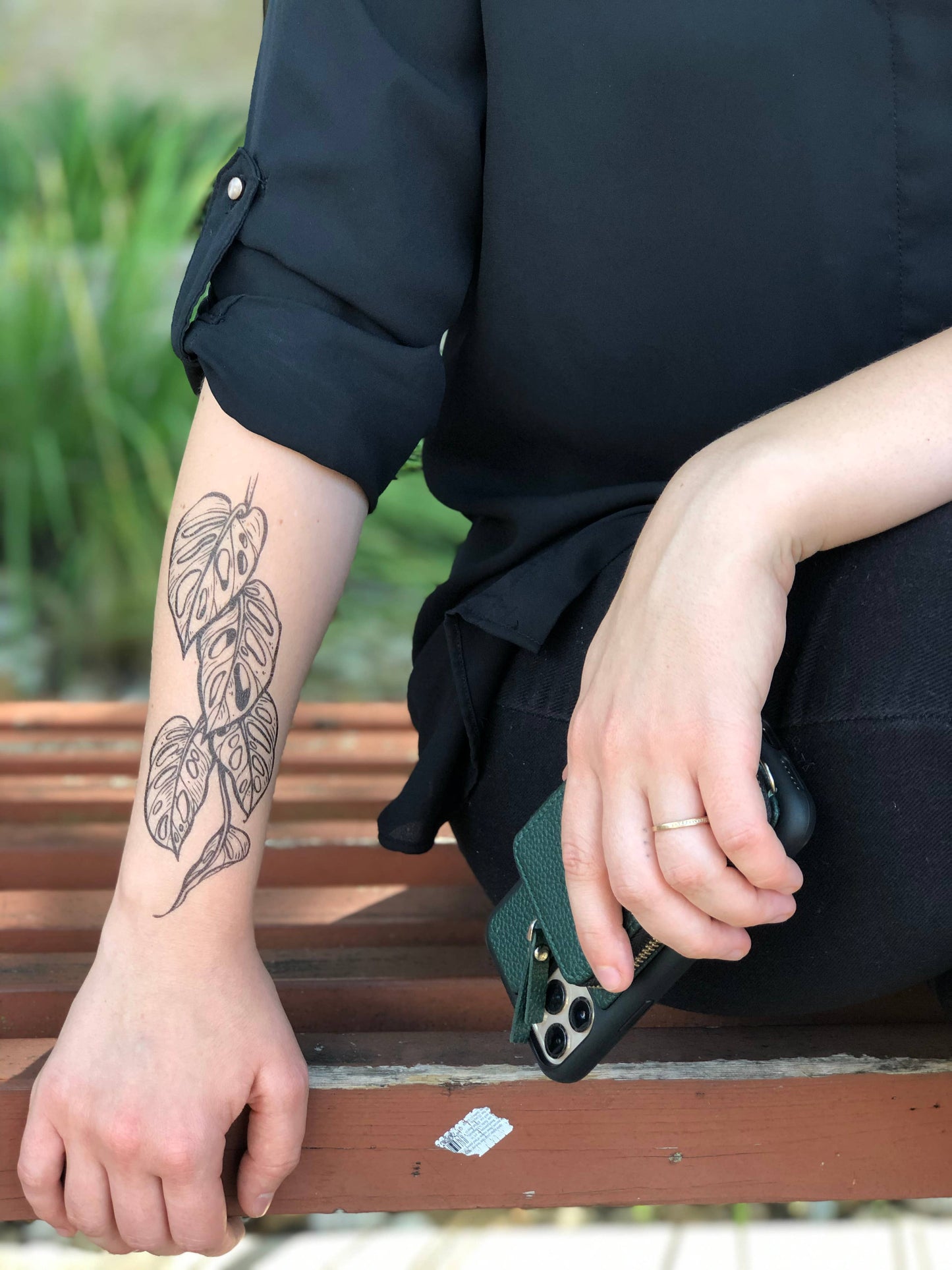 Monstera Vine Temporary Tattoo - Storm and Sky Shoppe