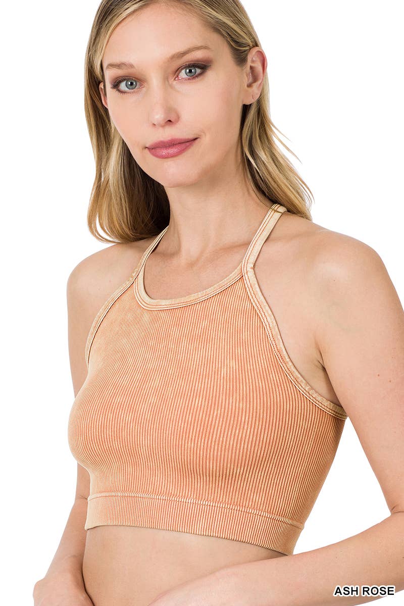 Washed Ribbed Seamless Cami Top - Storm and Sky Shoppe